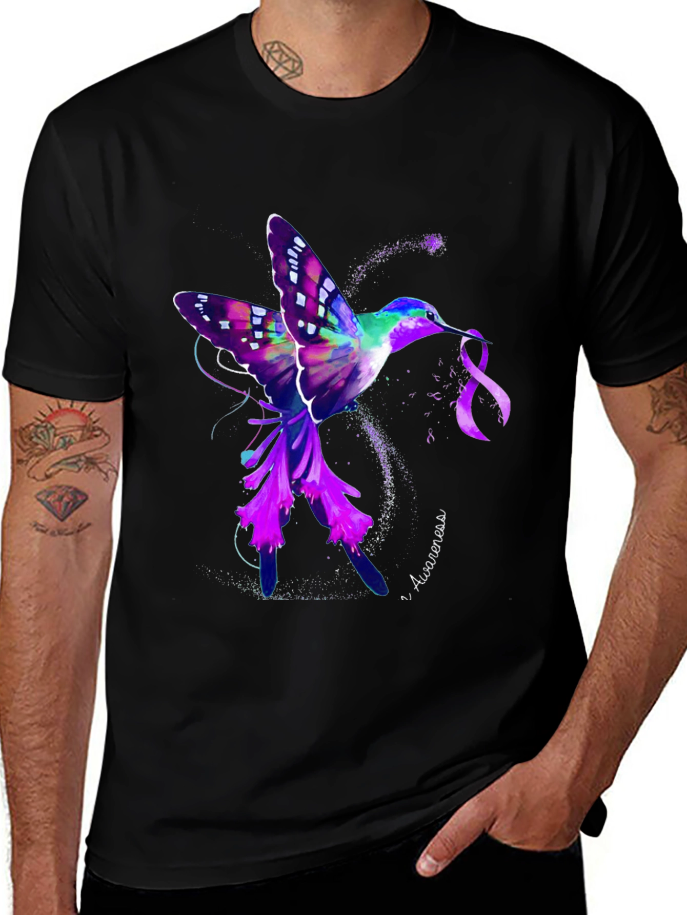 Variant 29 of Hummingbird Awareness T-Shirt