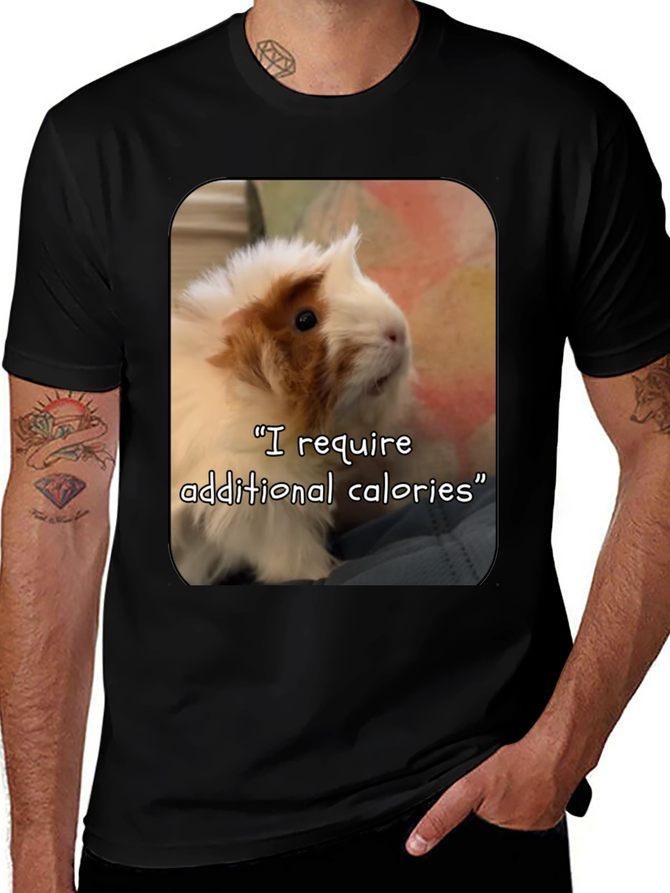 Variant 23 of Funny Guinea Pig T-Shirt - Additional Calories