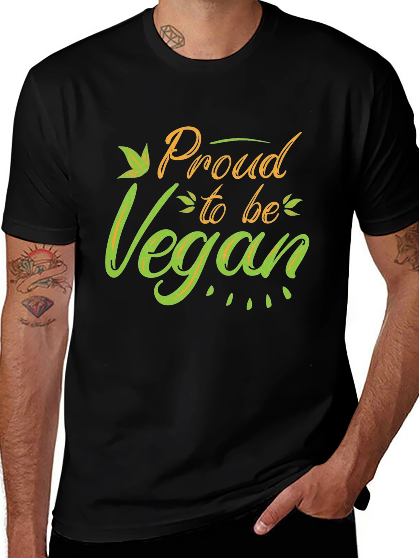 Variant 16 of Proud to be Vegan Graphic T-Shirt