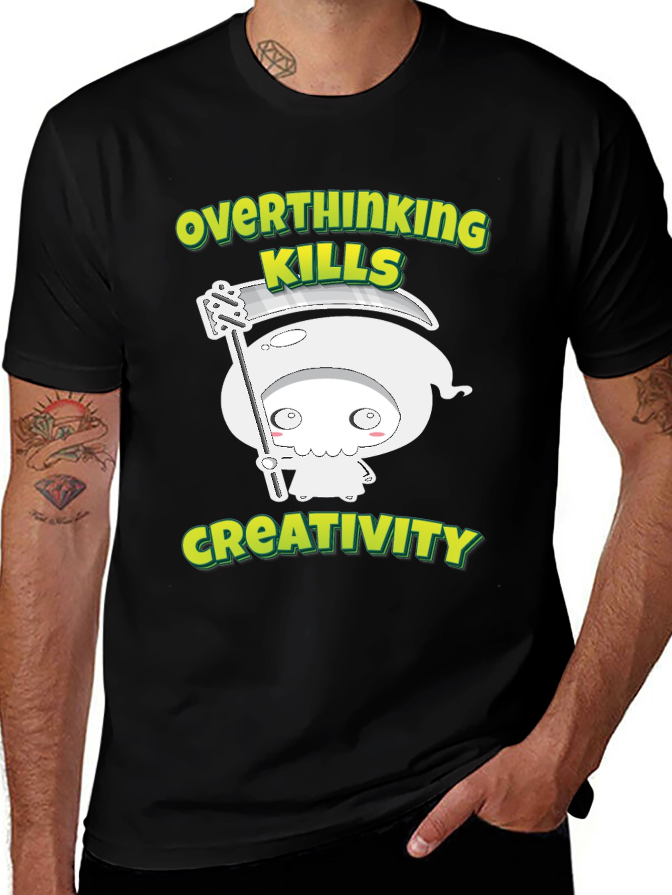 Variant 10 of Overthinking Kills Creativity Graphic Tee
