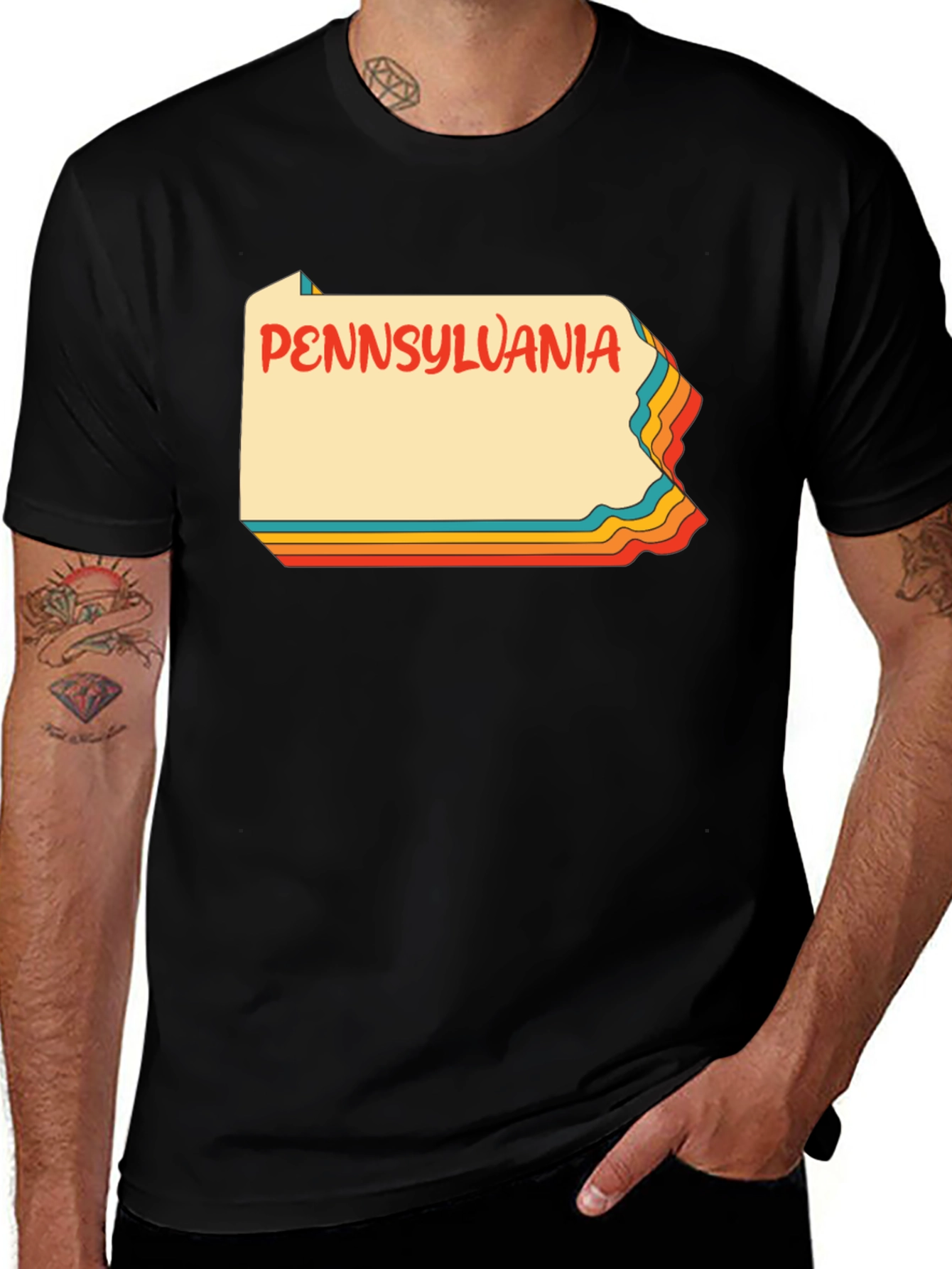 Retro Pennsylvania State T-Shirt - USA Souvenir