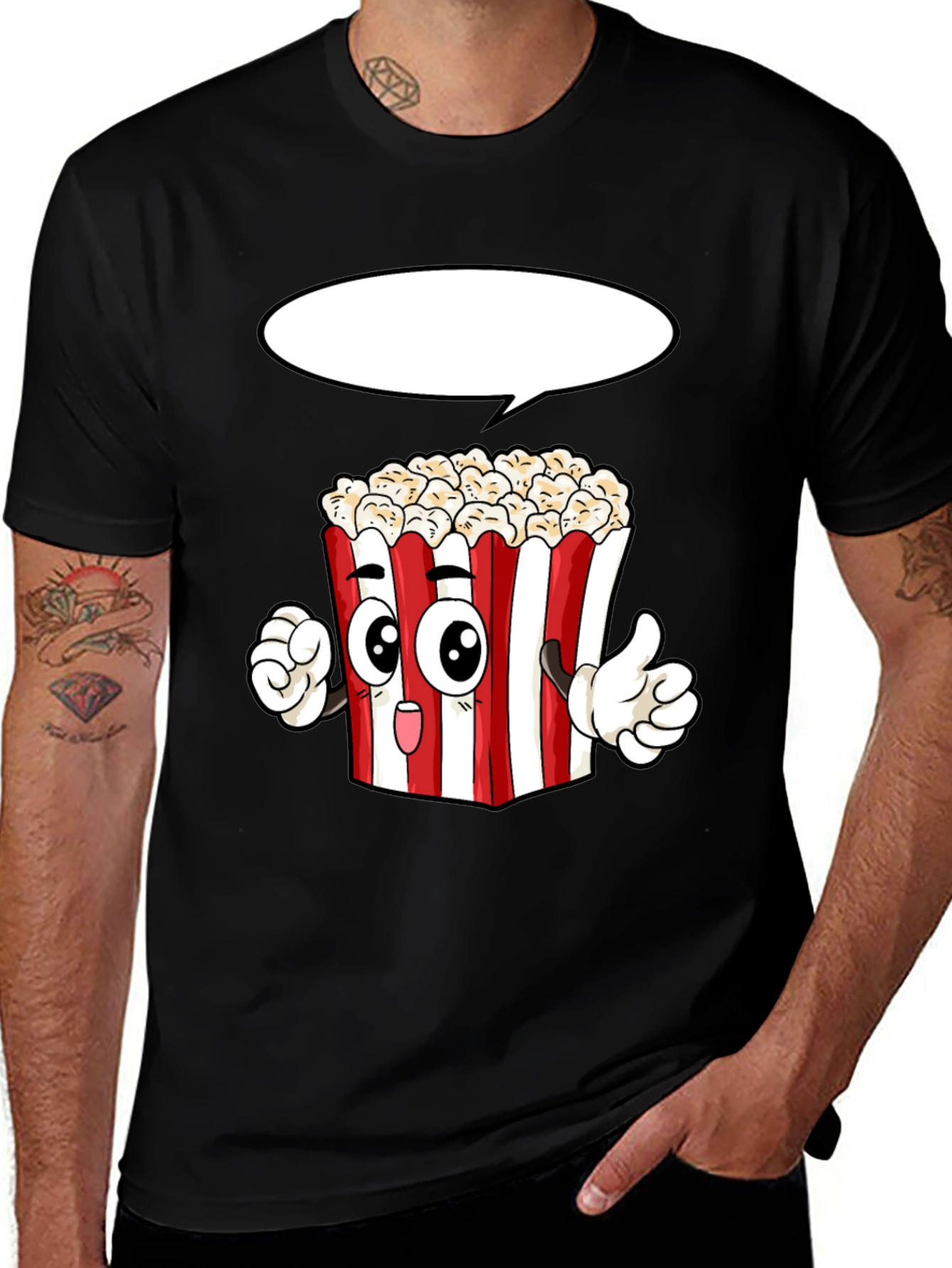 Variant 20 of Popcorn Cartoon Graphic Novelty T-Shirt