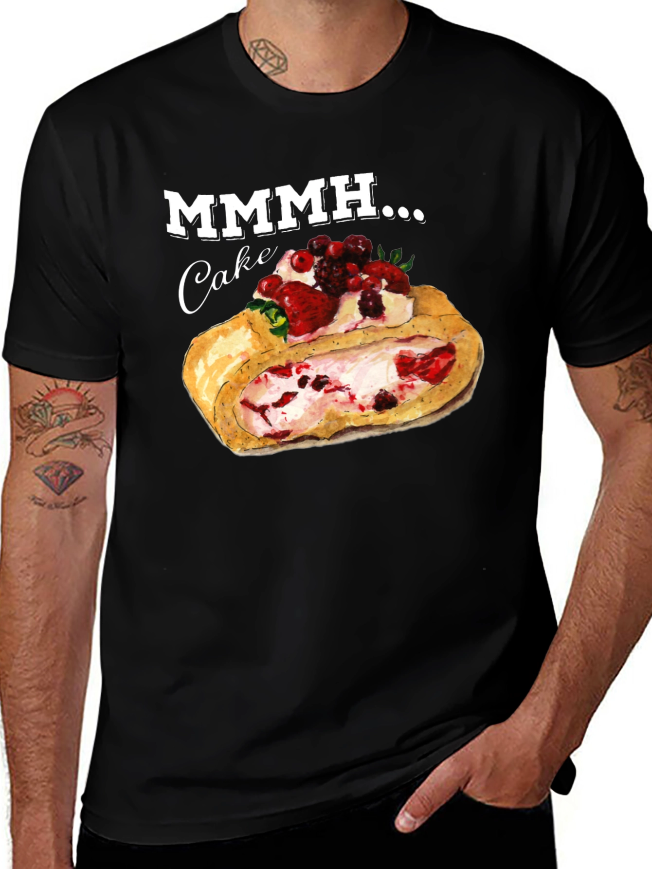 Variant 11 of Mmmh... Cake T-Shirt - Dessert Lover Tee
