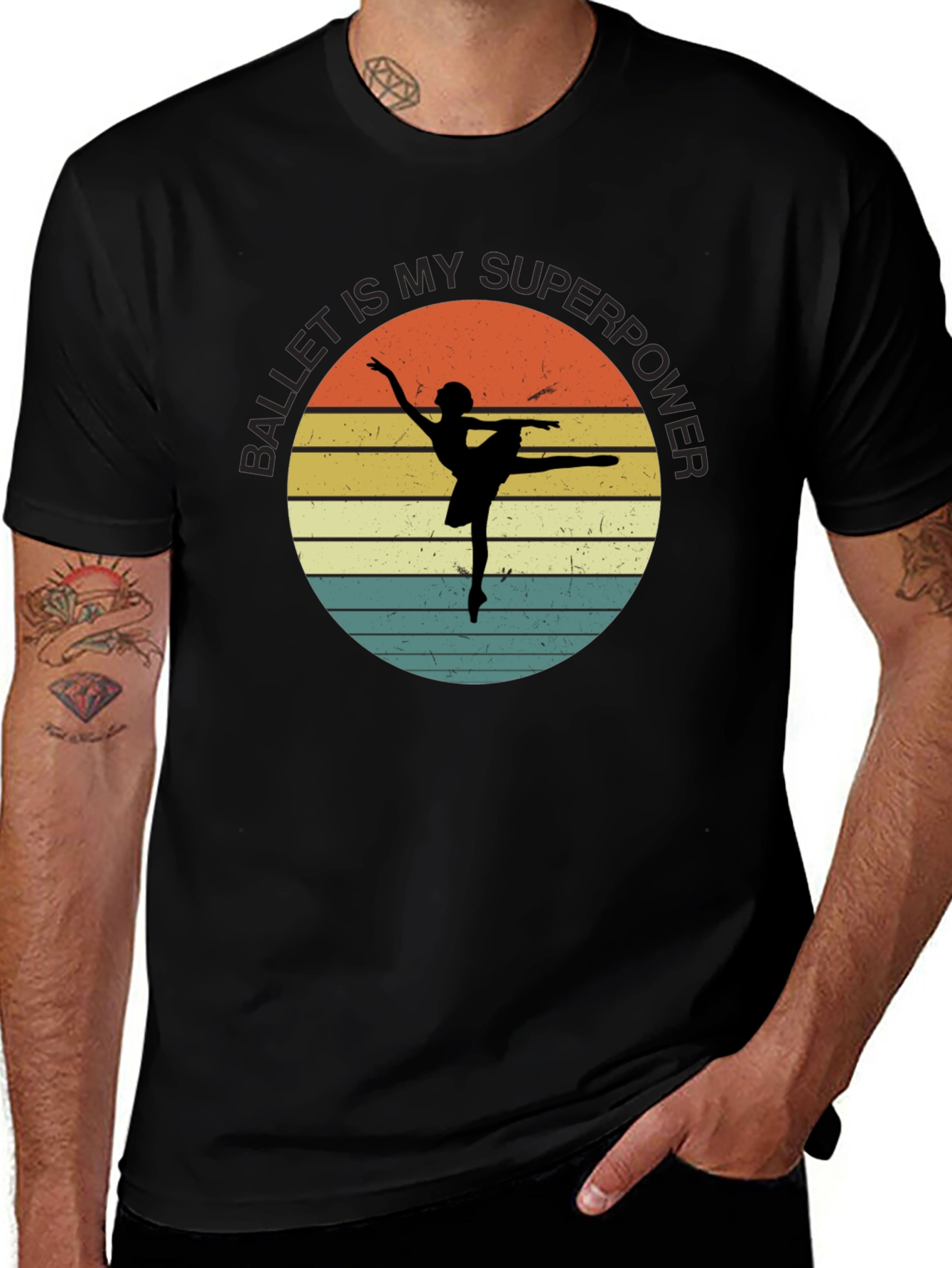 Variant 26 of Ballet Superpower Graphic Tee - Dance Lover T-Shirt