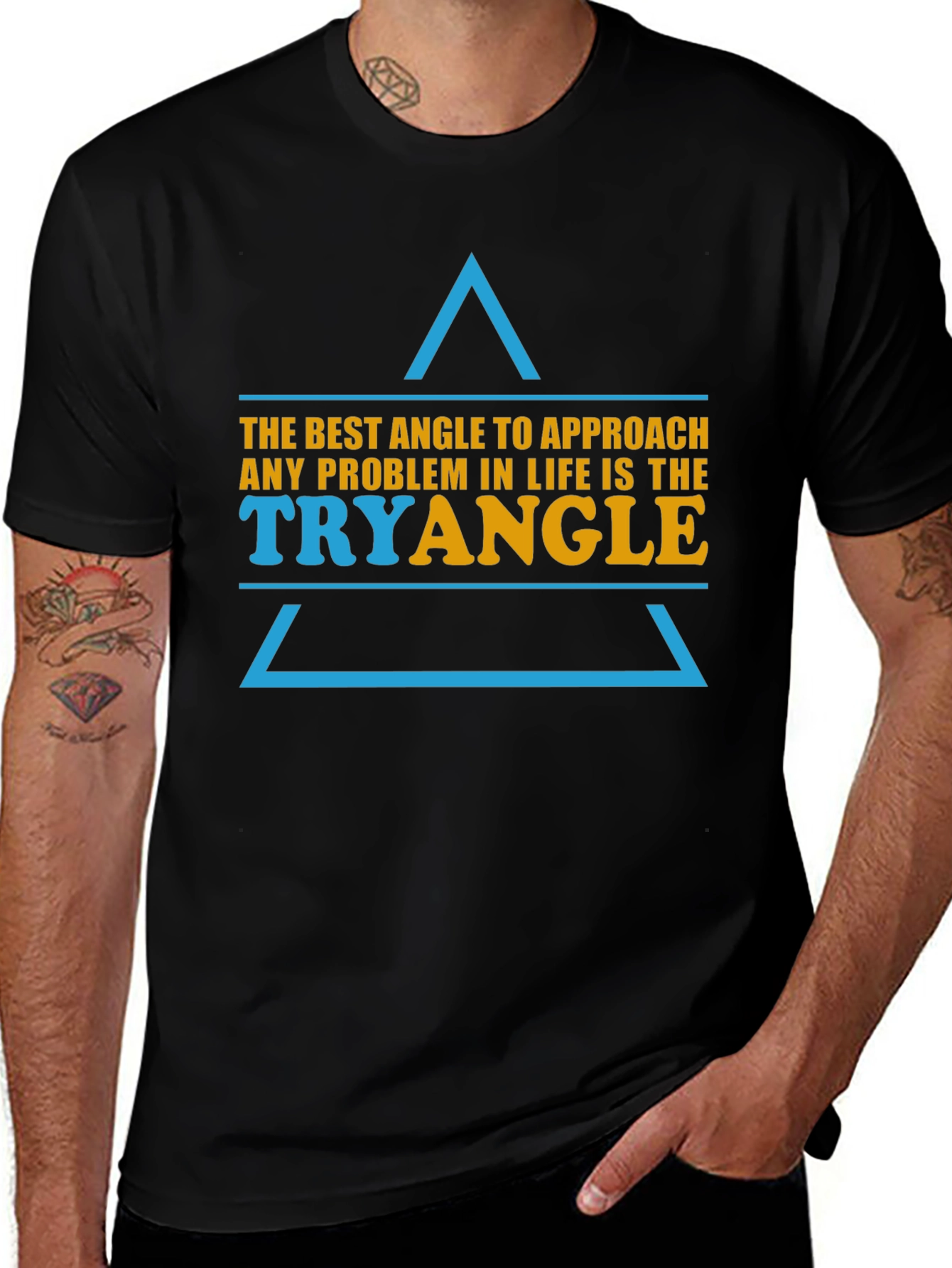 Variant 16 of Tryangle Graphic T-Shirt - Motivational Tee