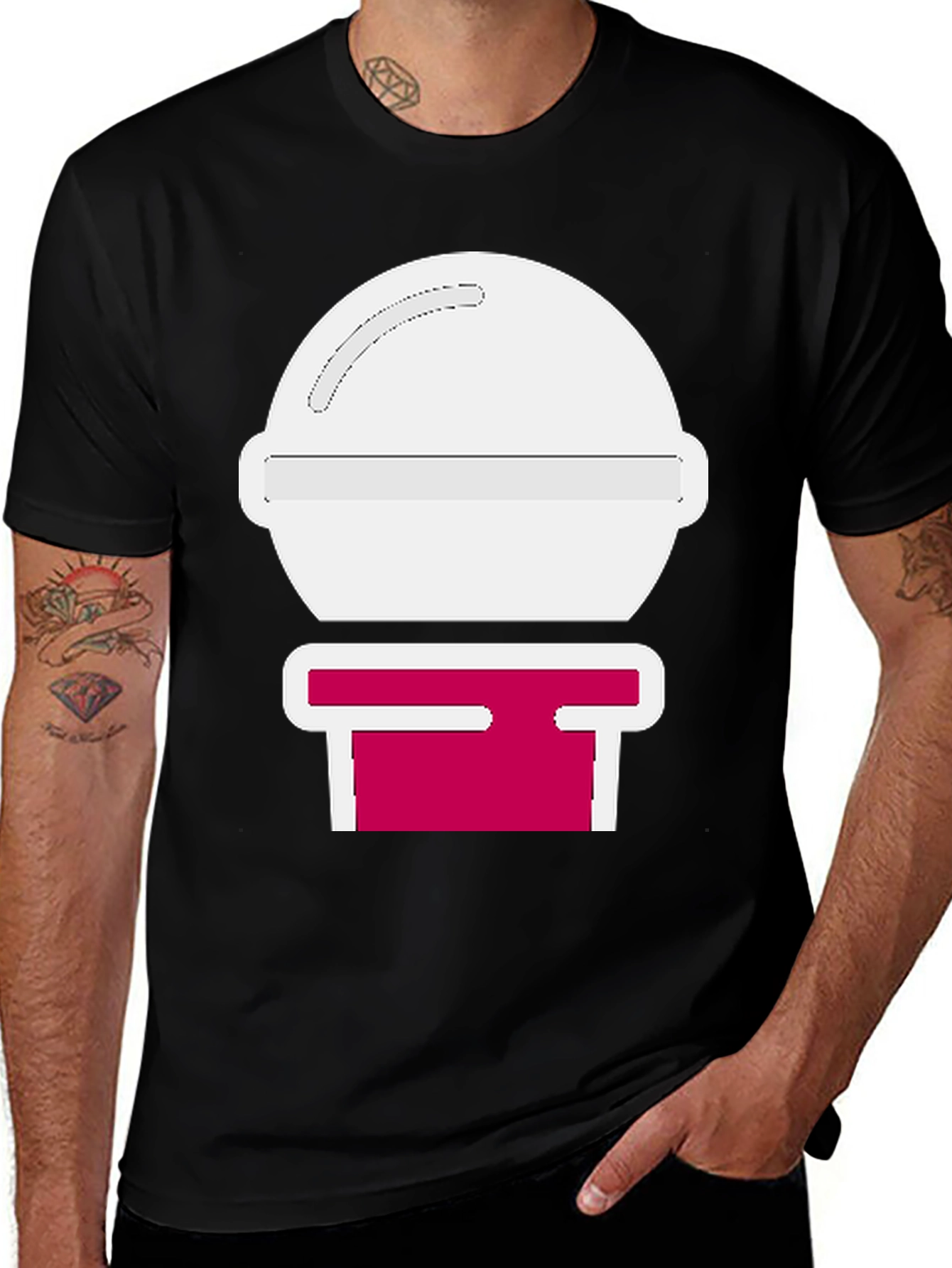 Black Novelty Lollipop Graphic Tee main image