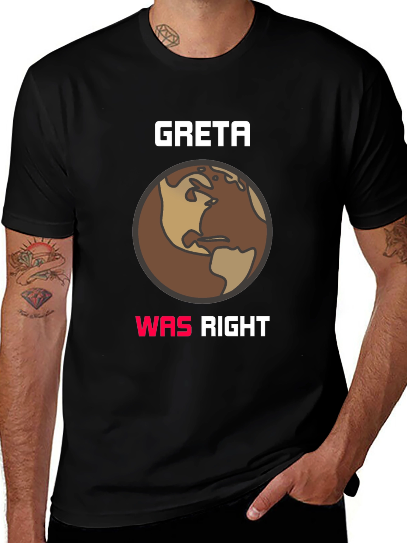 Variant 16 of Greta Was Right Earth Graphic Tee