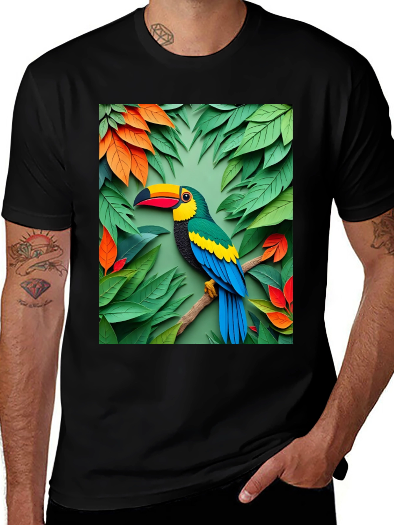 Variant 11 of Toucan Graphic Tee - Tropical Bird T-Shirt