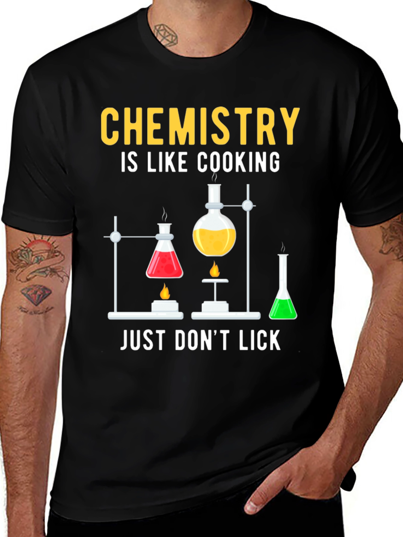 Variant 12 of Chemistry Cooking Black T-Shirt
