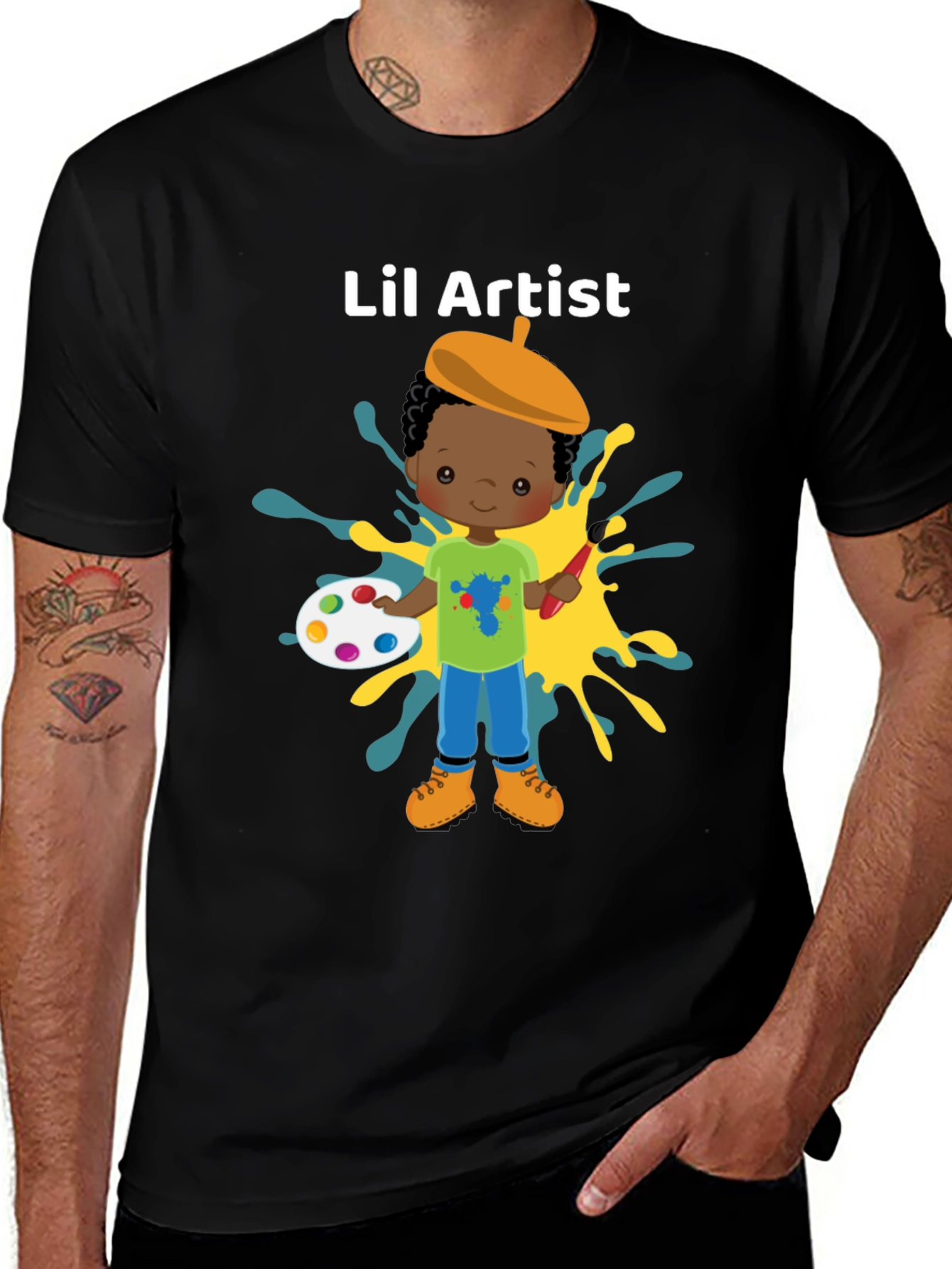Variant 28 of Lil' Artist Kids T-Shirt - Fun & Creative Design