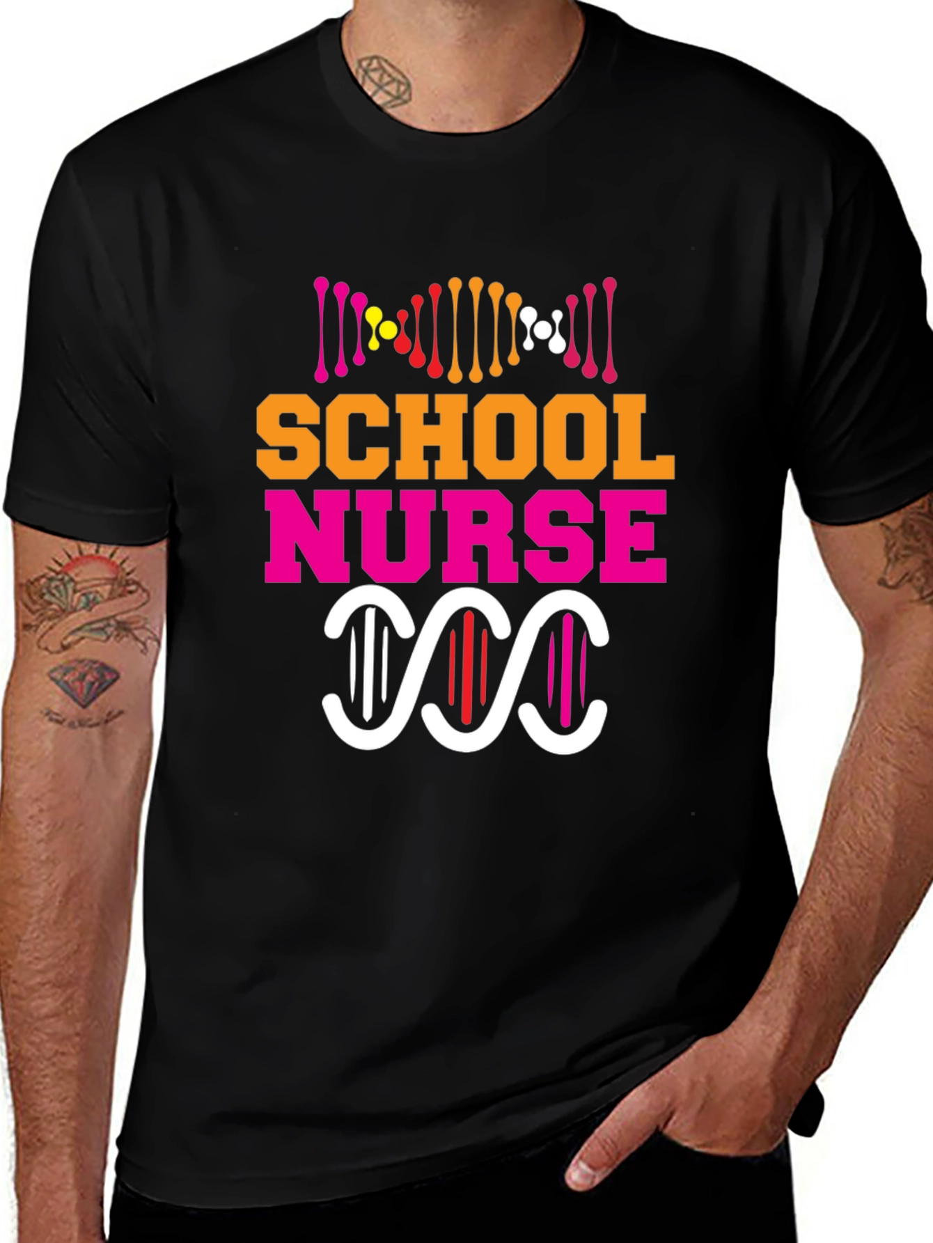 Variant 9 of School Nurse Graphic T-Shirt - Medical Humor