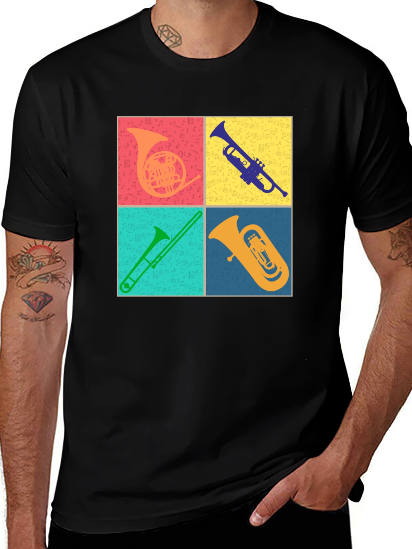 Variant 4 of Musical Instrument Graphic Tee