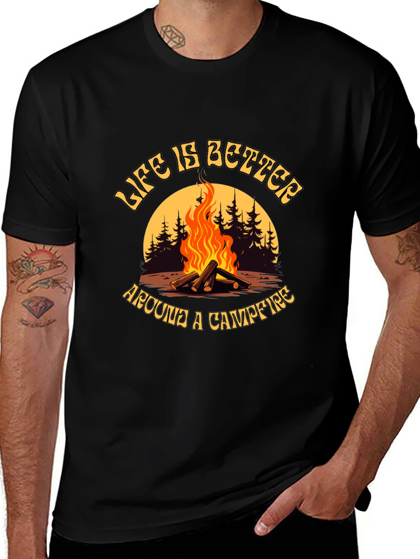 Variant 10 of Campfire Graphic Tee - Life is Better
