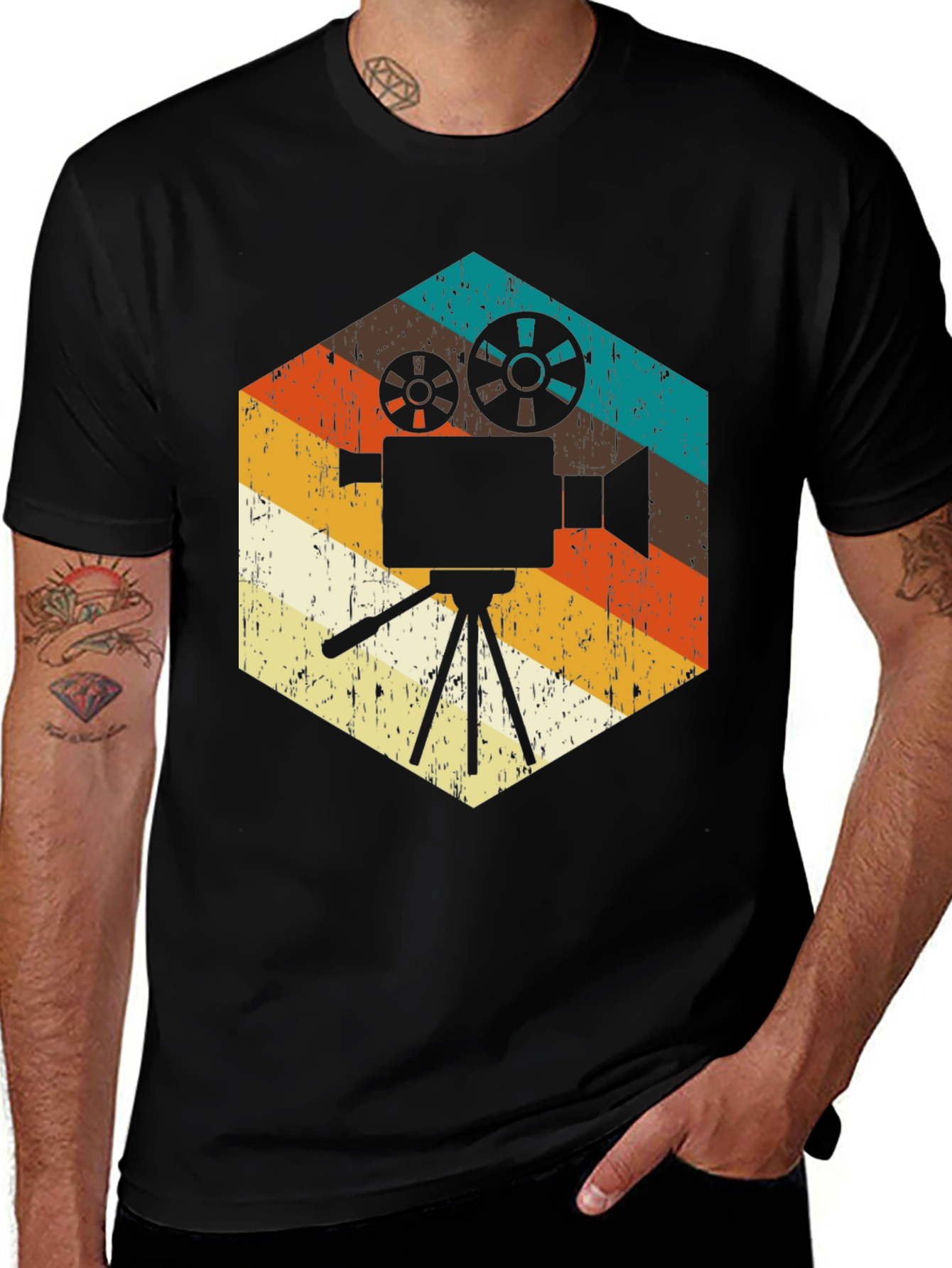 Variant 26 of Retro Film Camera T-Shirt - Vintage Filmmaker Tee