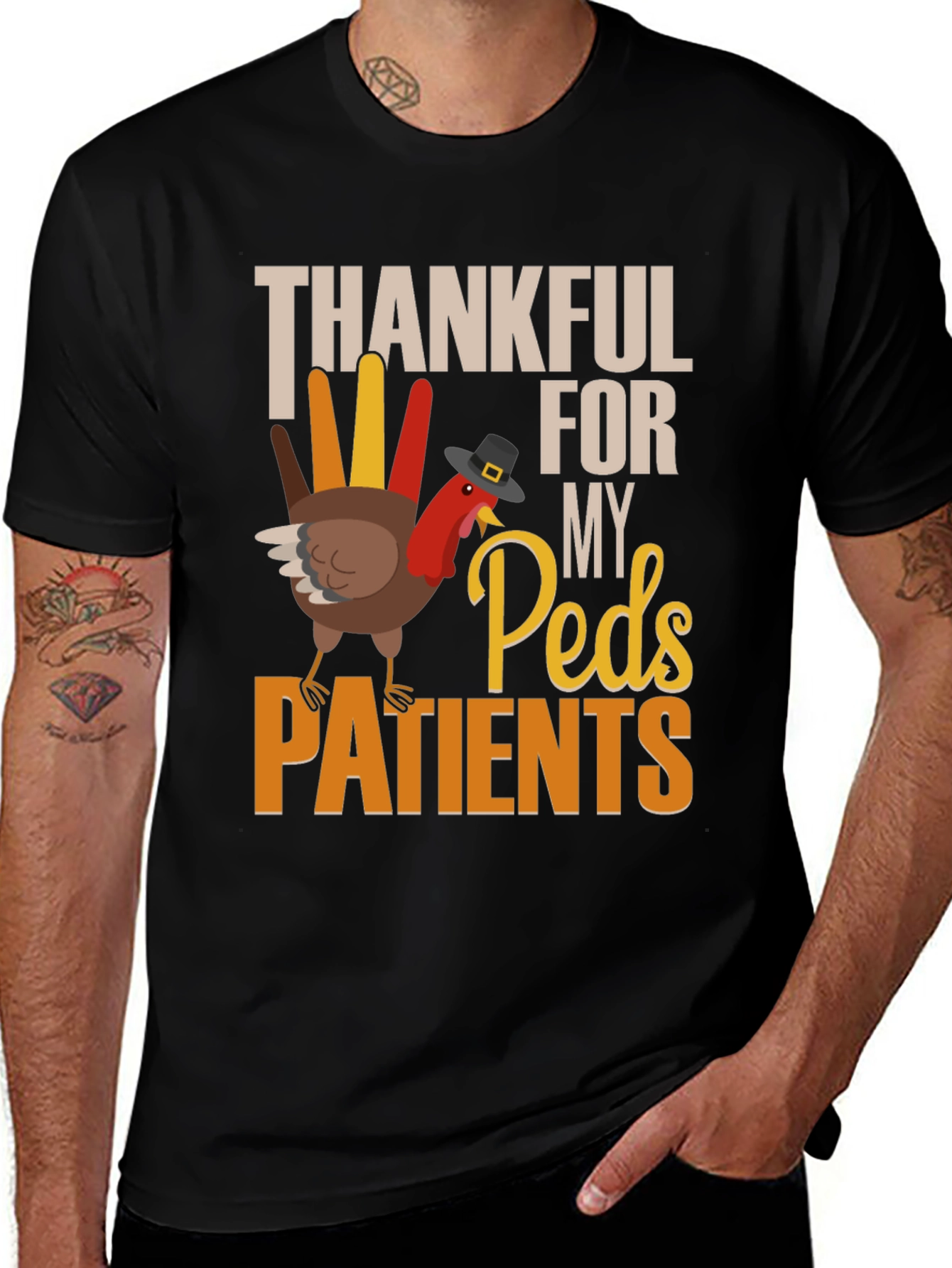 Thankful Peds Patients Turkey T-Shirt
