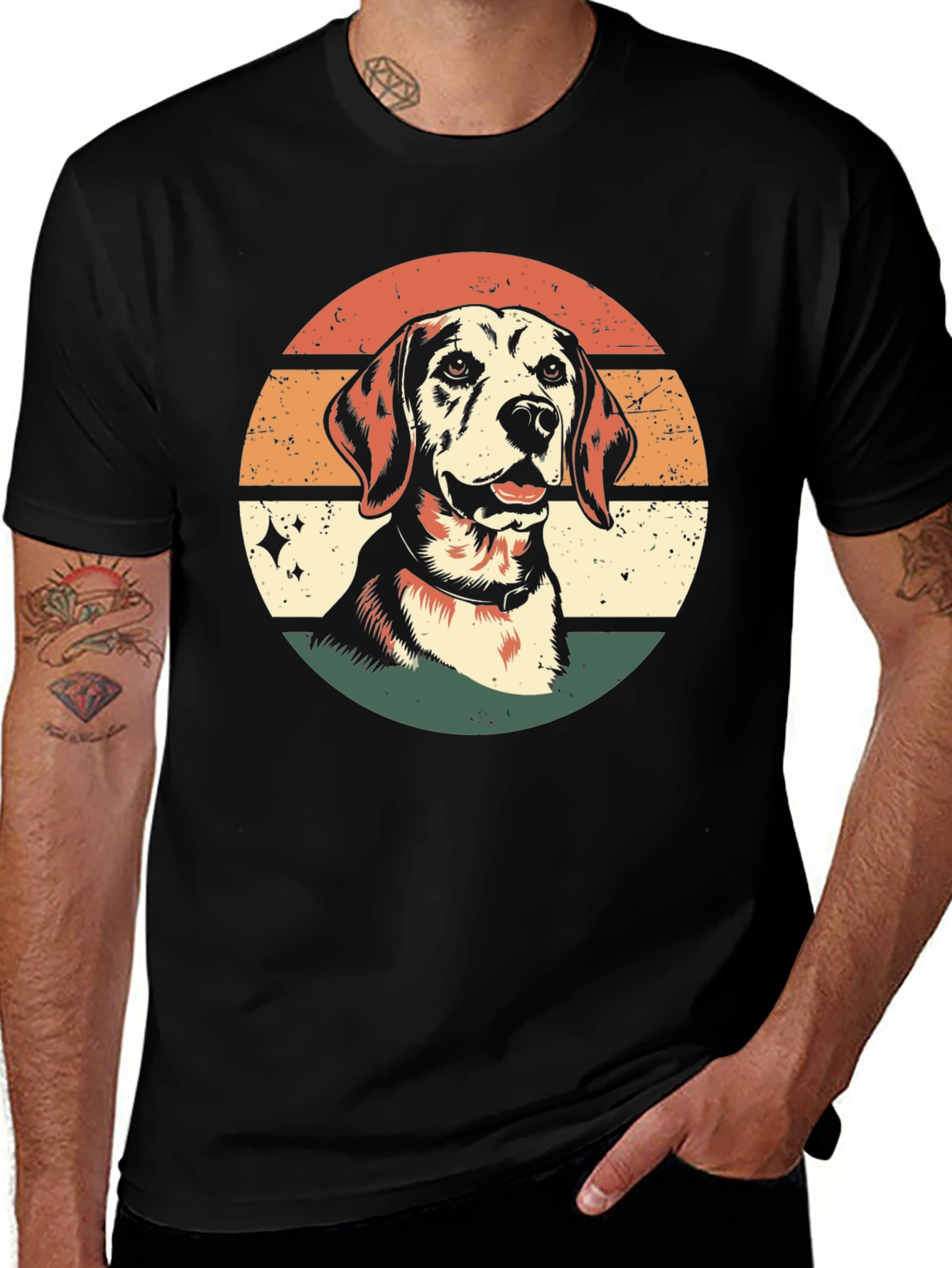 Variant 19 of Retro Dog Graphic Tee - Vintage Style Beagle T-Shirt