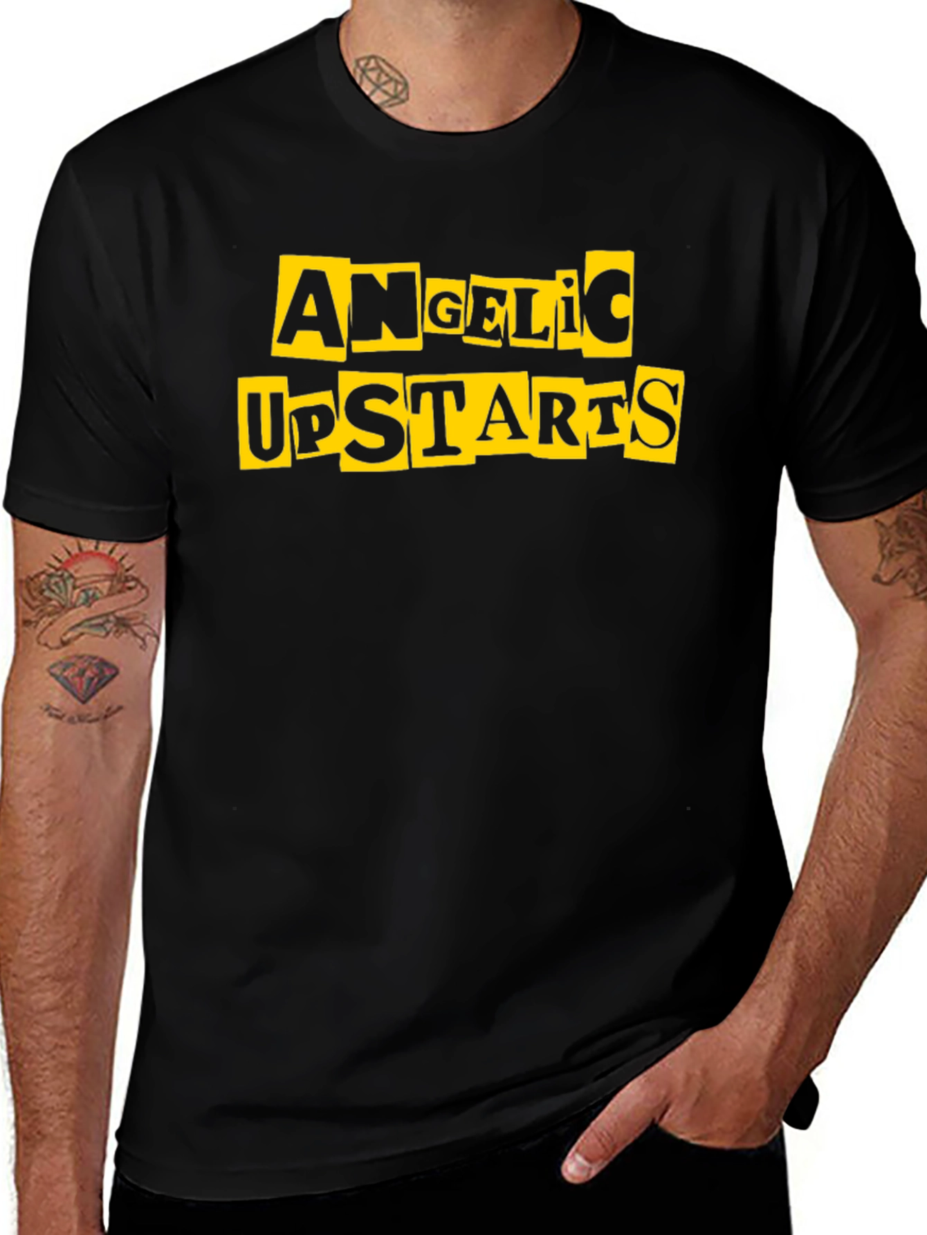 Variant 11 of Angelic Upstarts Graphic Print Black T-Shirt