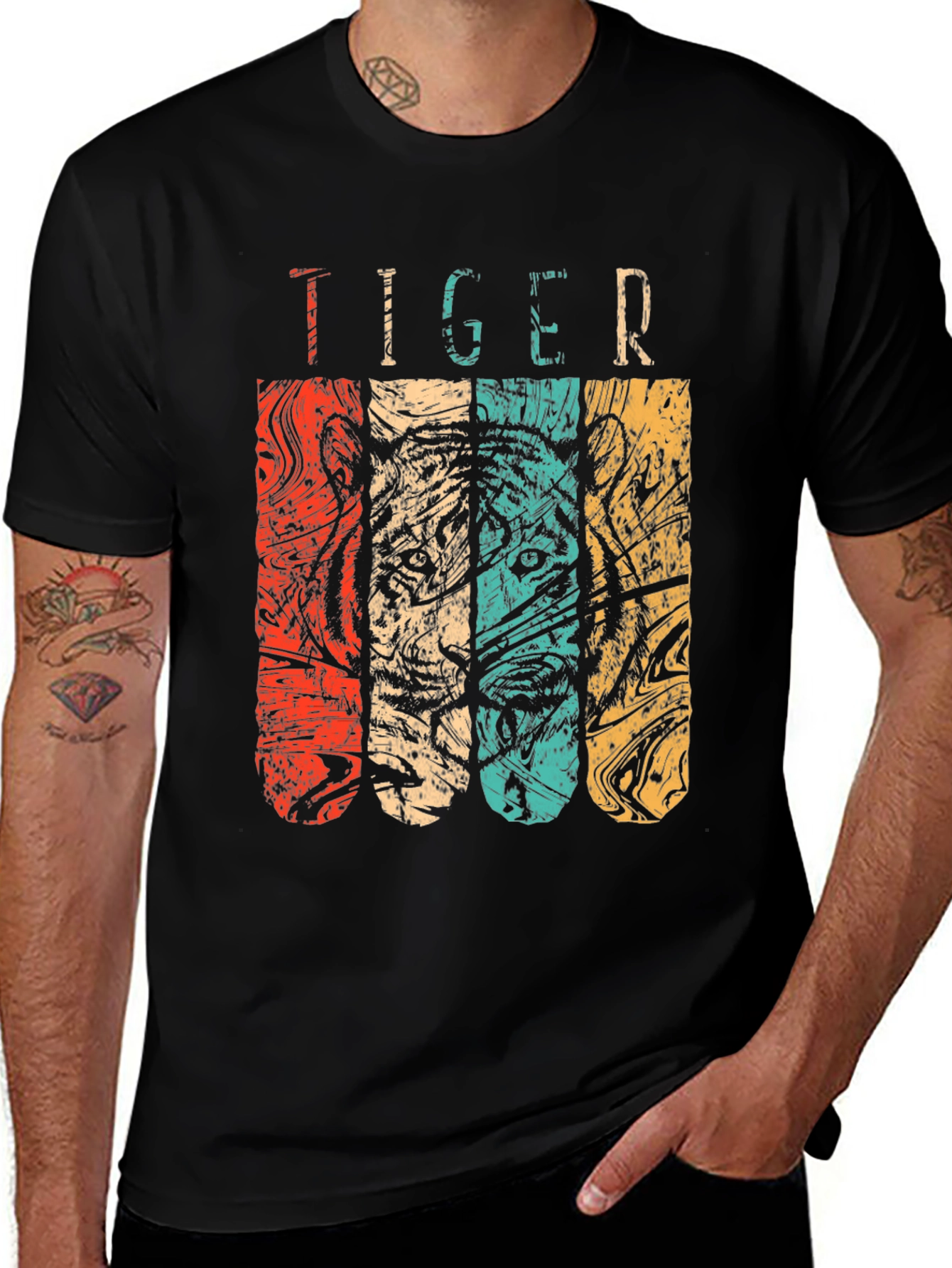 Variant 21 of Vintage Tiger Graphic Tee