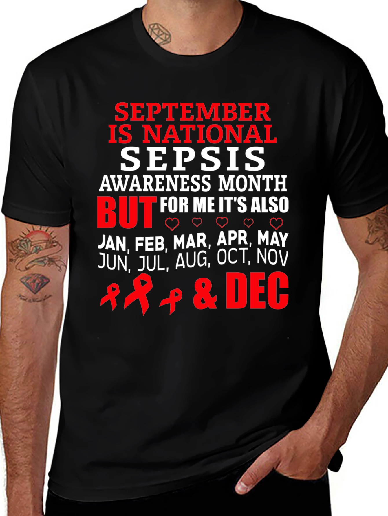 Variant 6 of Sepsis Awareness T-Shirt