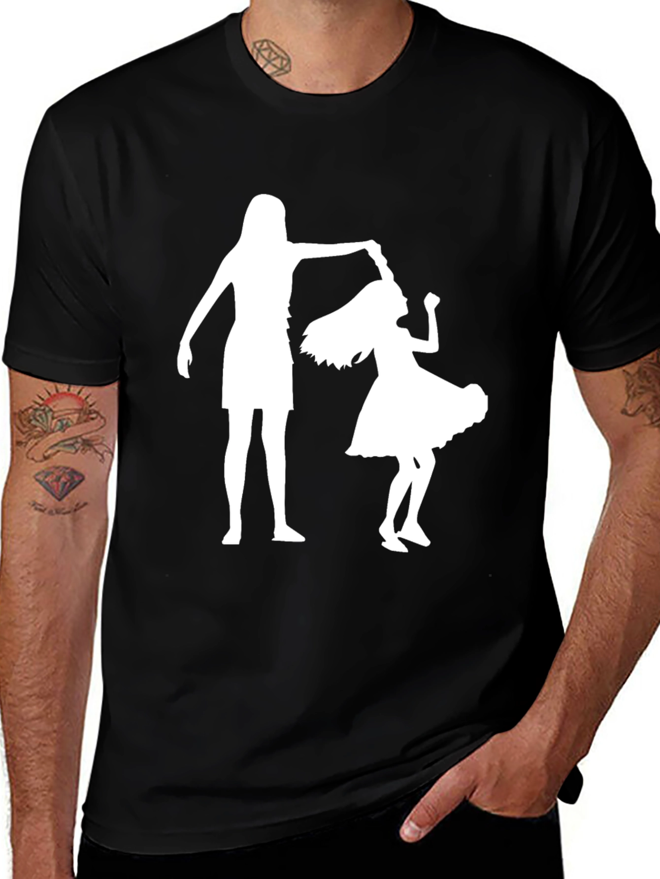 Variant 19 of Mother Daughter Dance Black T-Shirt