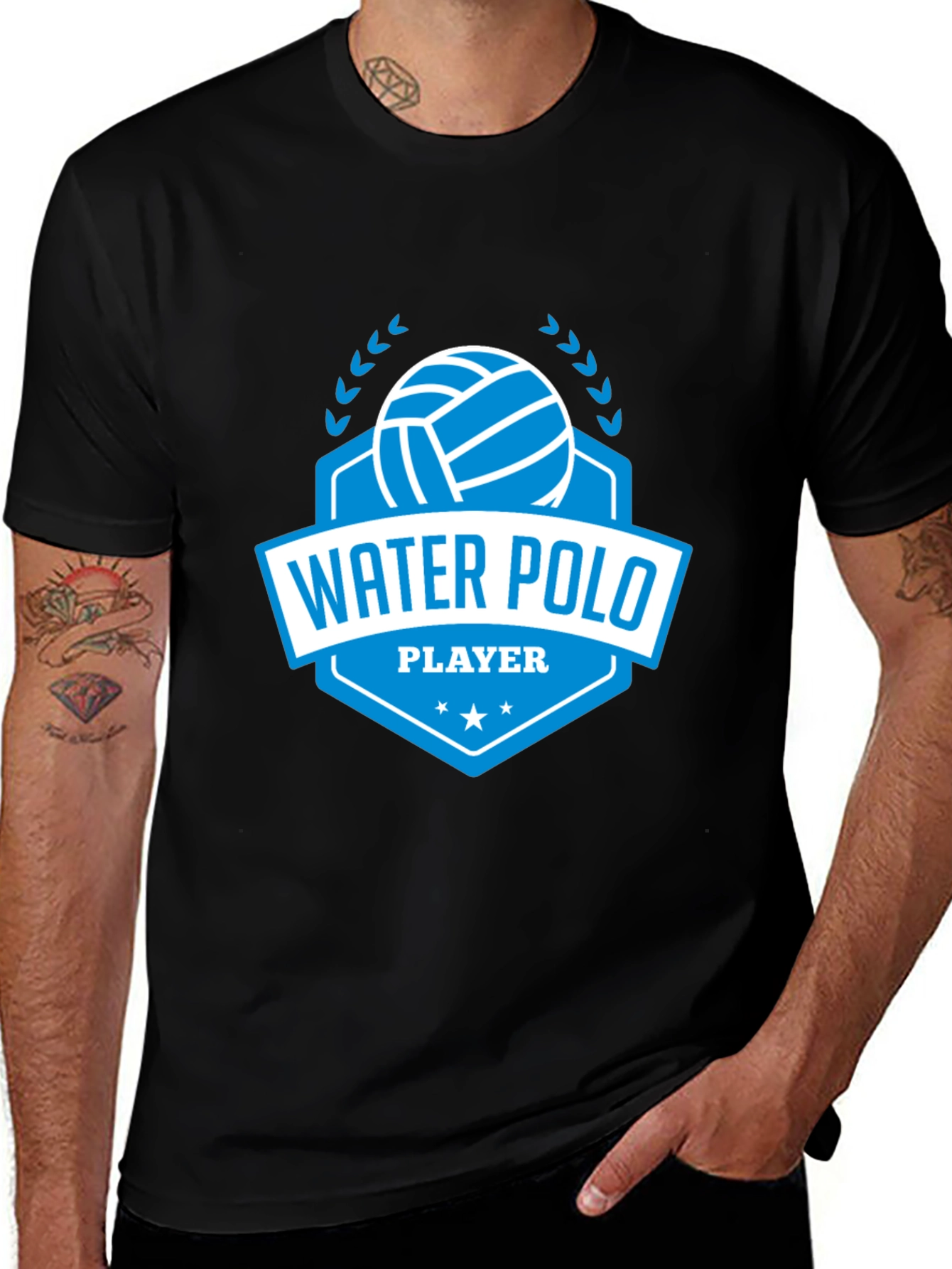 Variant 23 of Water Polo Player Graphic T-Shirt - Sports Tee