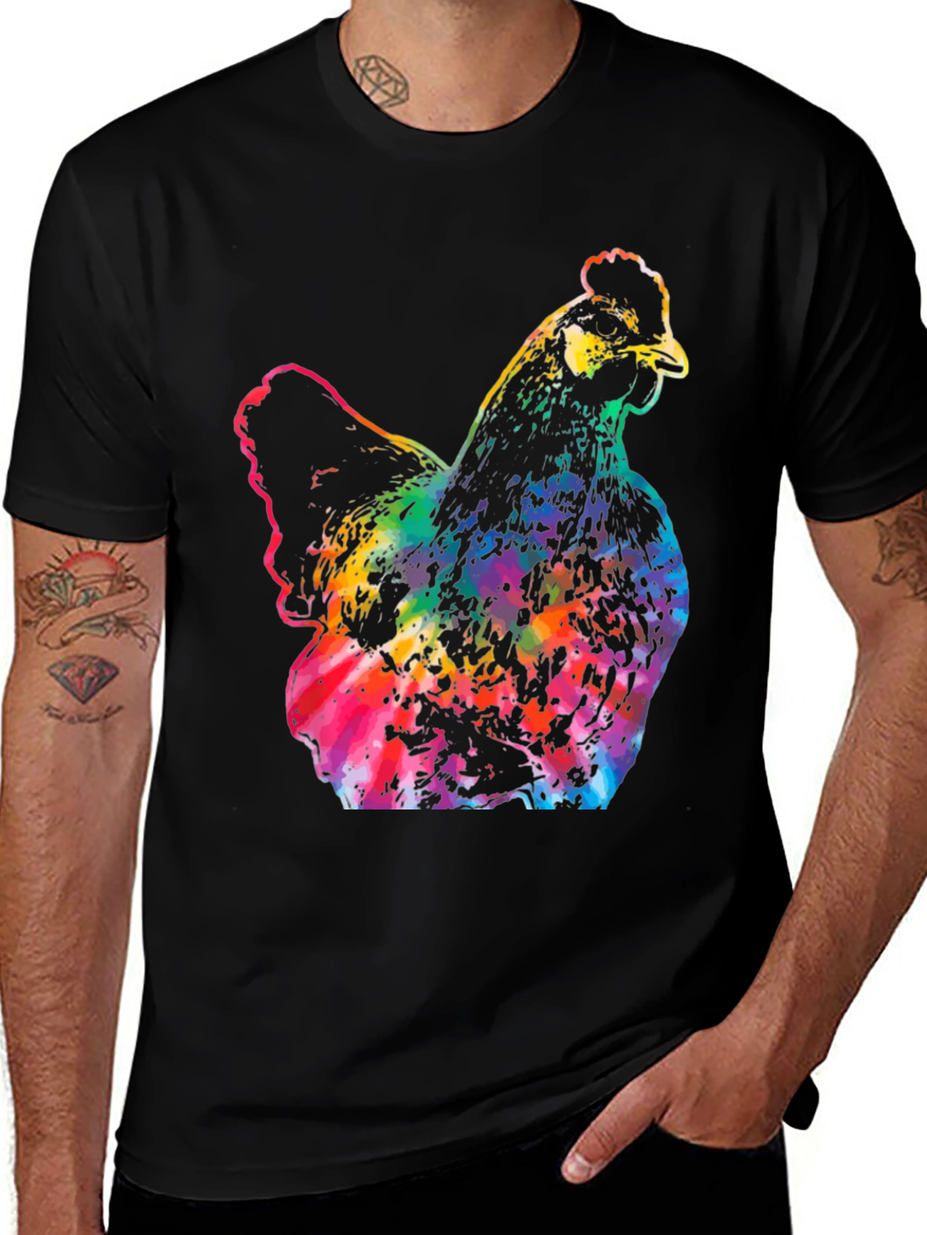 Variant 5 of Vibrant Chicken Graphic Tee - Unisex
