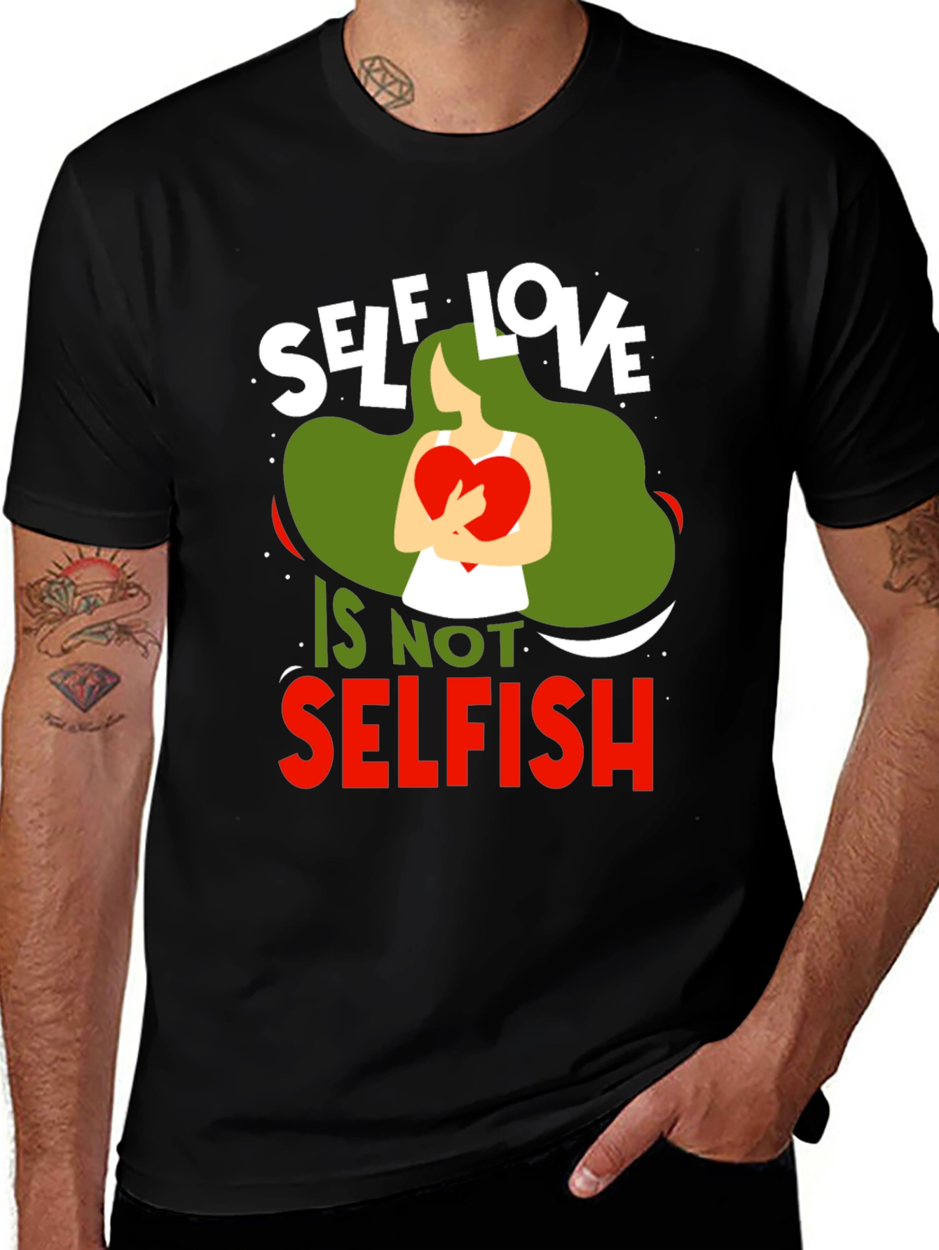 Variant 18 of Self Love Is Not Selfish Graphic Tee