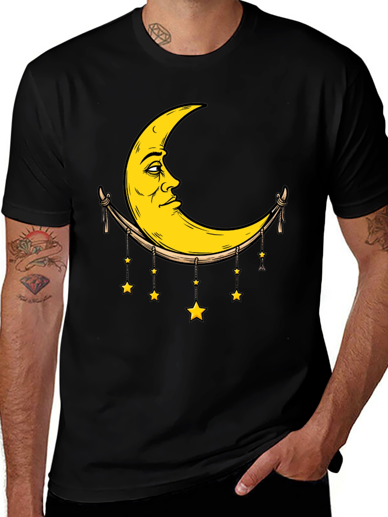Variant 23 of Celestial Moon & Stars Graphic Tee