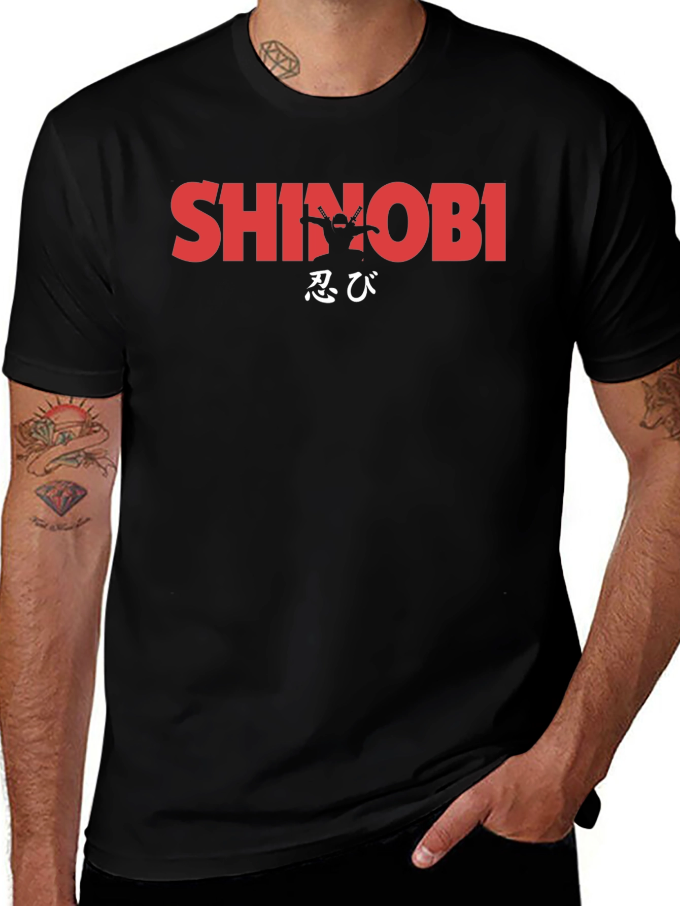 Shinobi Ninja Black T-Shirt - Martial Arts Graphic Tee