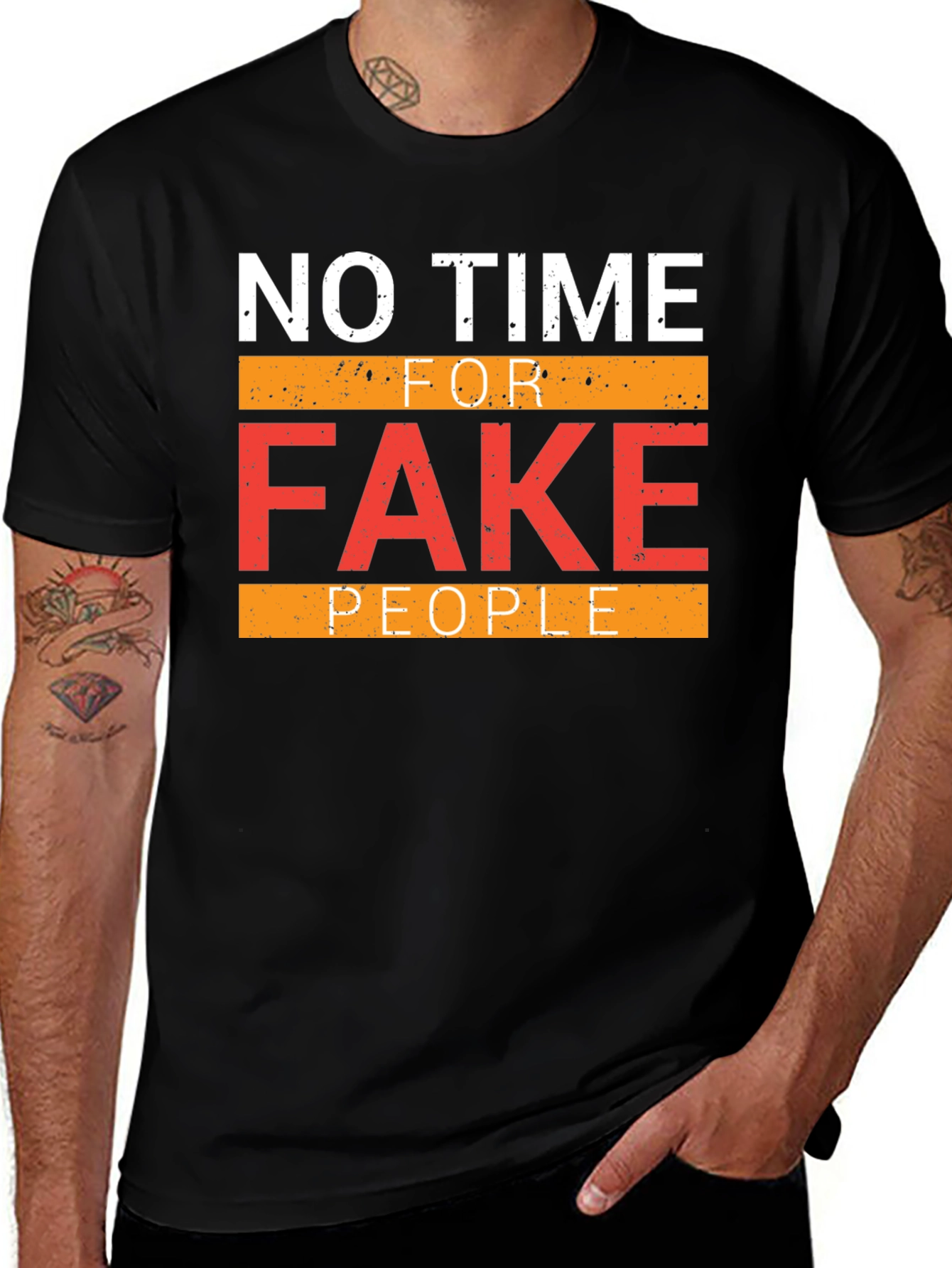 Variant 5 of No Time For Fake People Graphic Tee