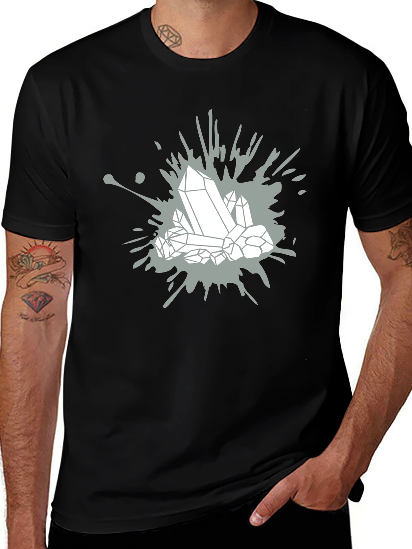 Variant 28 of Crystal Graphic Tee - Modern Style