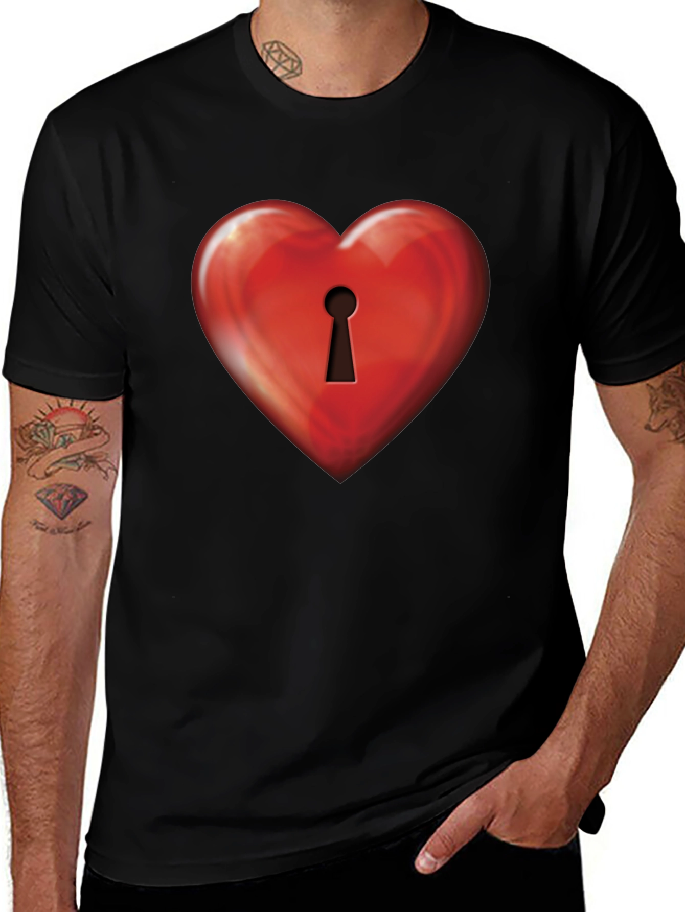 Variant 26 of Heart Lock T-Shirt