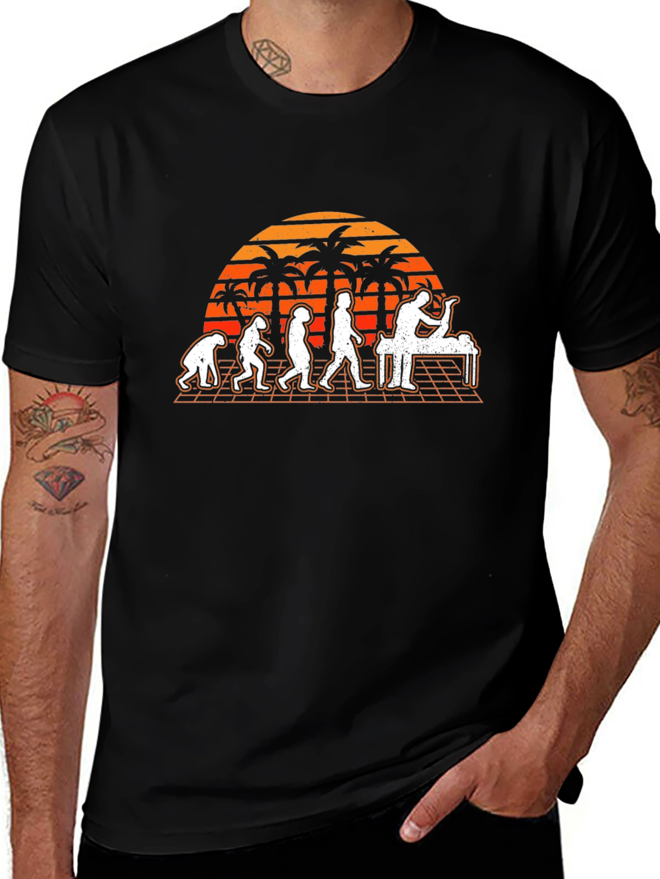 Evolution Massage Therapy Black Graphic T-Shirt