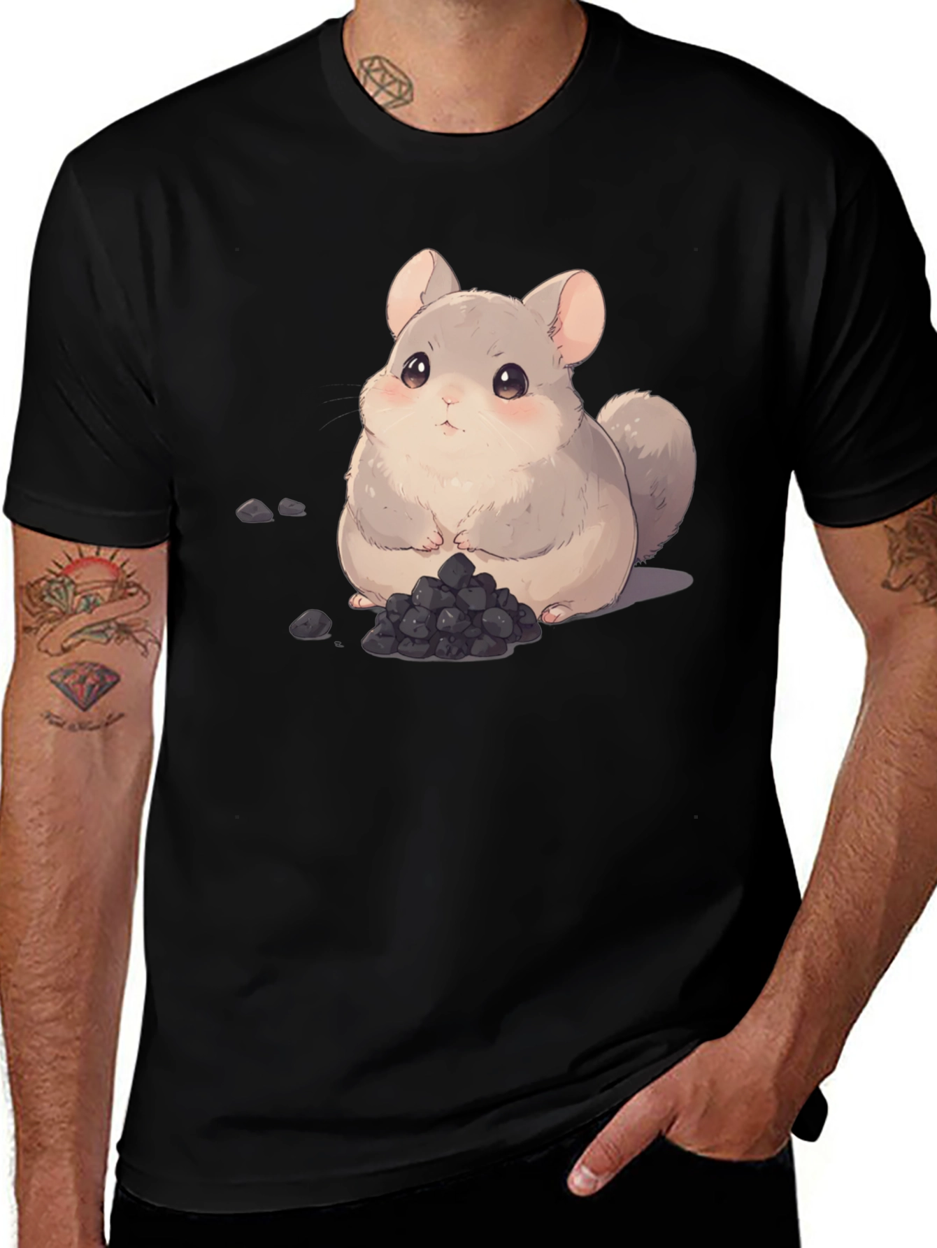 Variant 19 of Cute Chinchilla Cartoon Graphic Tee