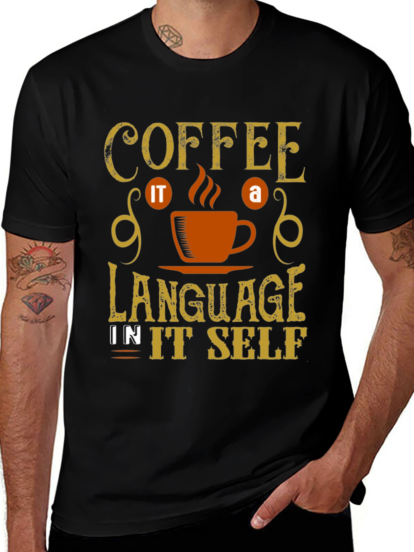 Coffee It's A Language T-Shirt