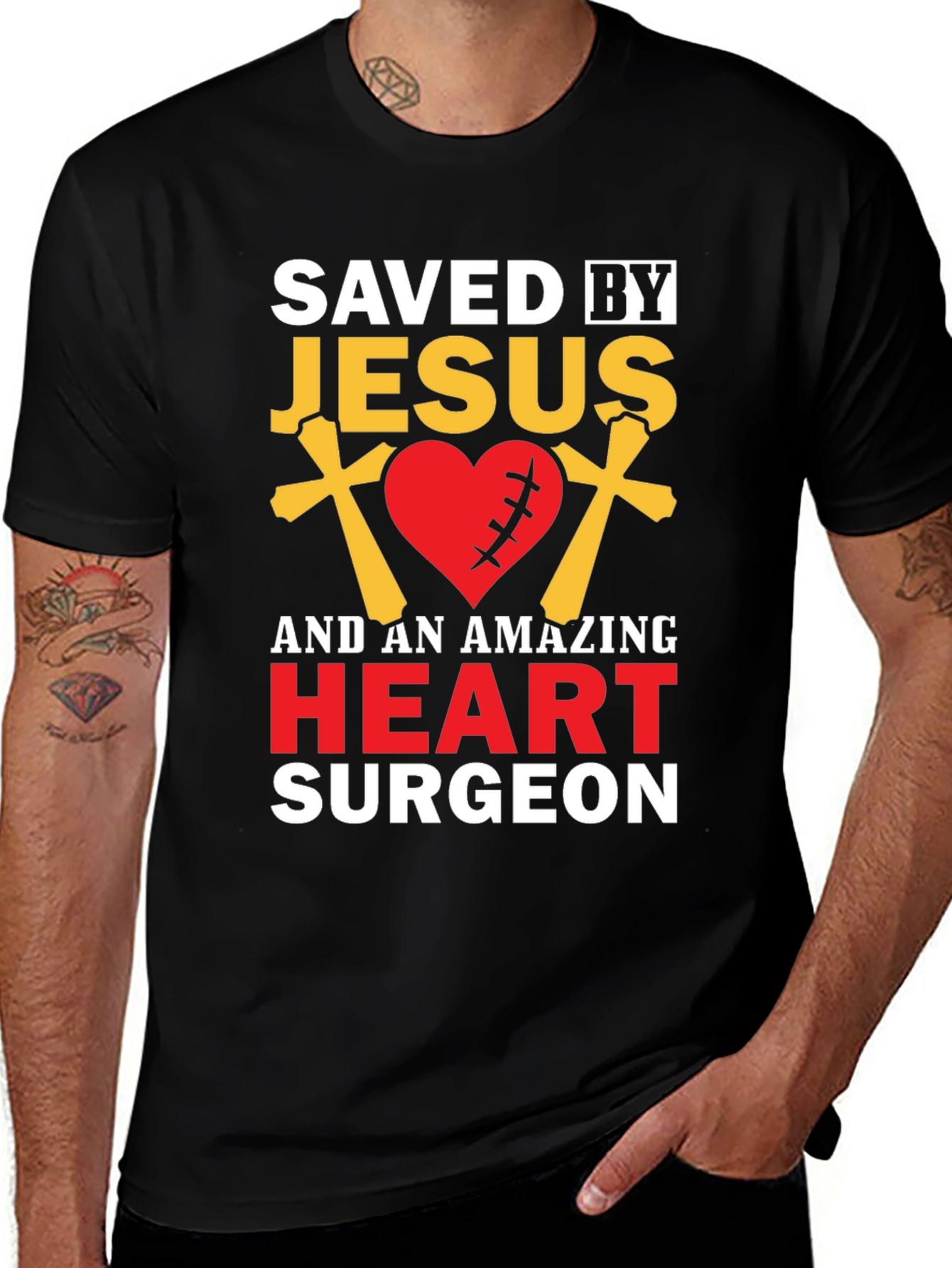 Saved By Jesus Heart Surgeon T-Shirt