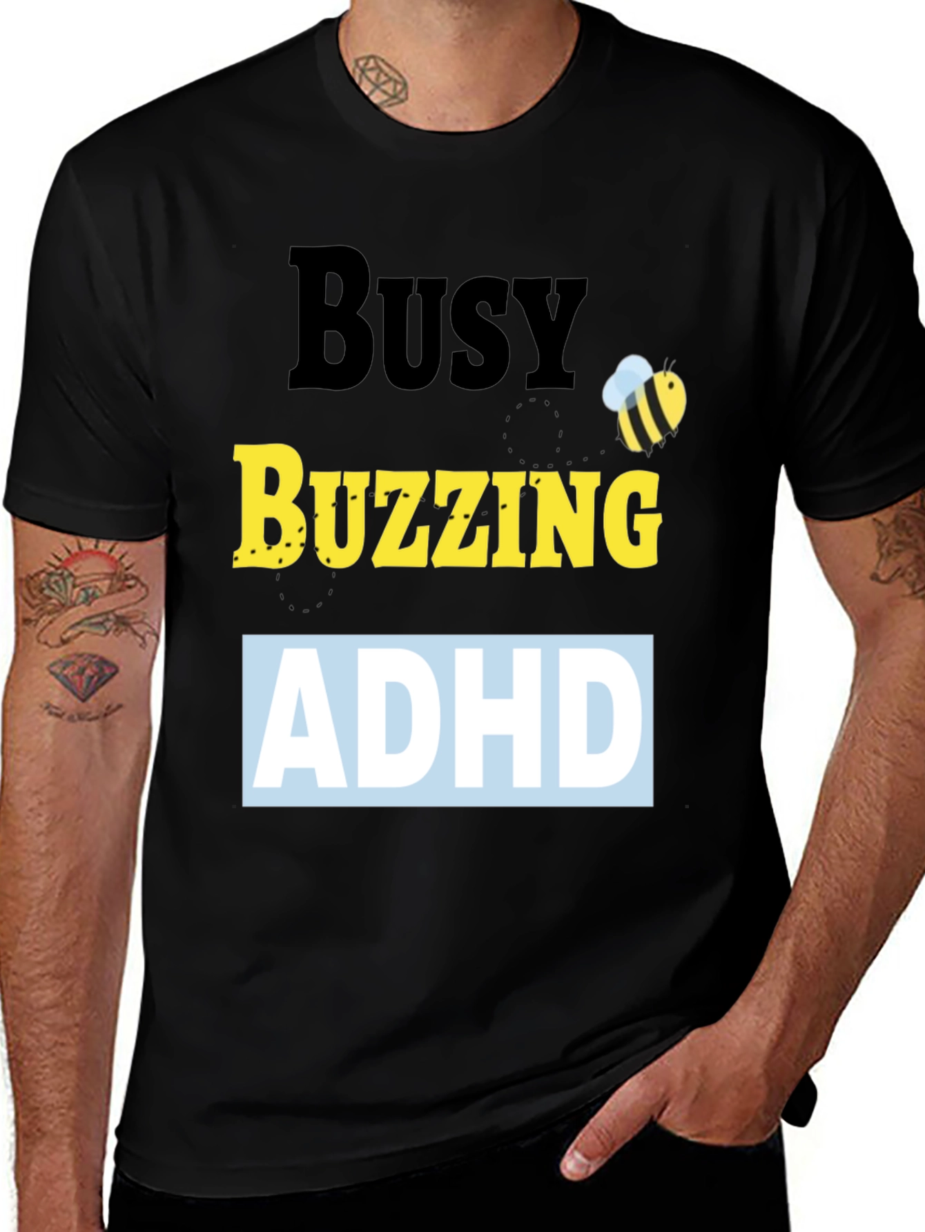 Busy Buzzing ADHD T-Shirt Funny ADHD Awareness Tee
