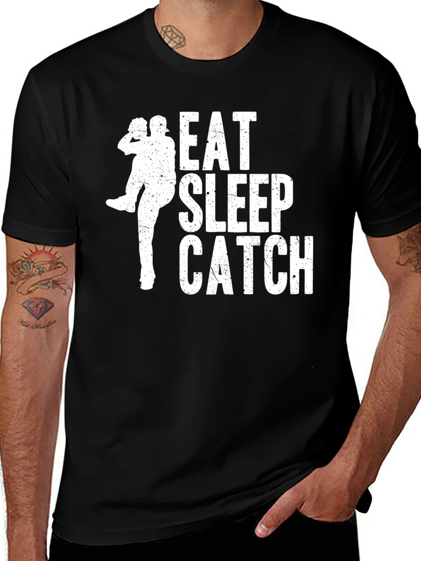Variant 30 of Eat Sleep Catch T-Shirt