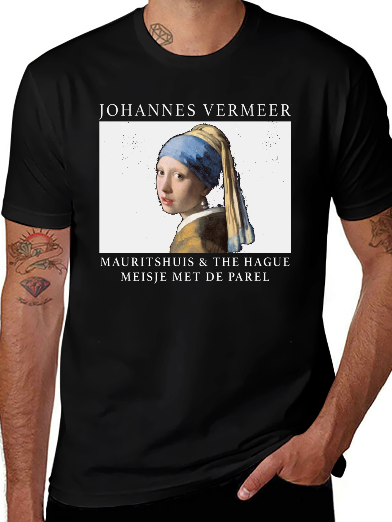 Johannes Vermeer Art Tee - Girl with a Pearl Earring