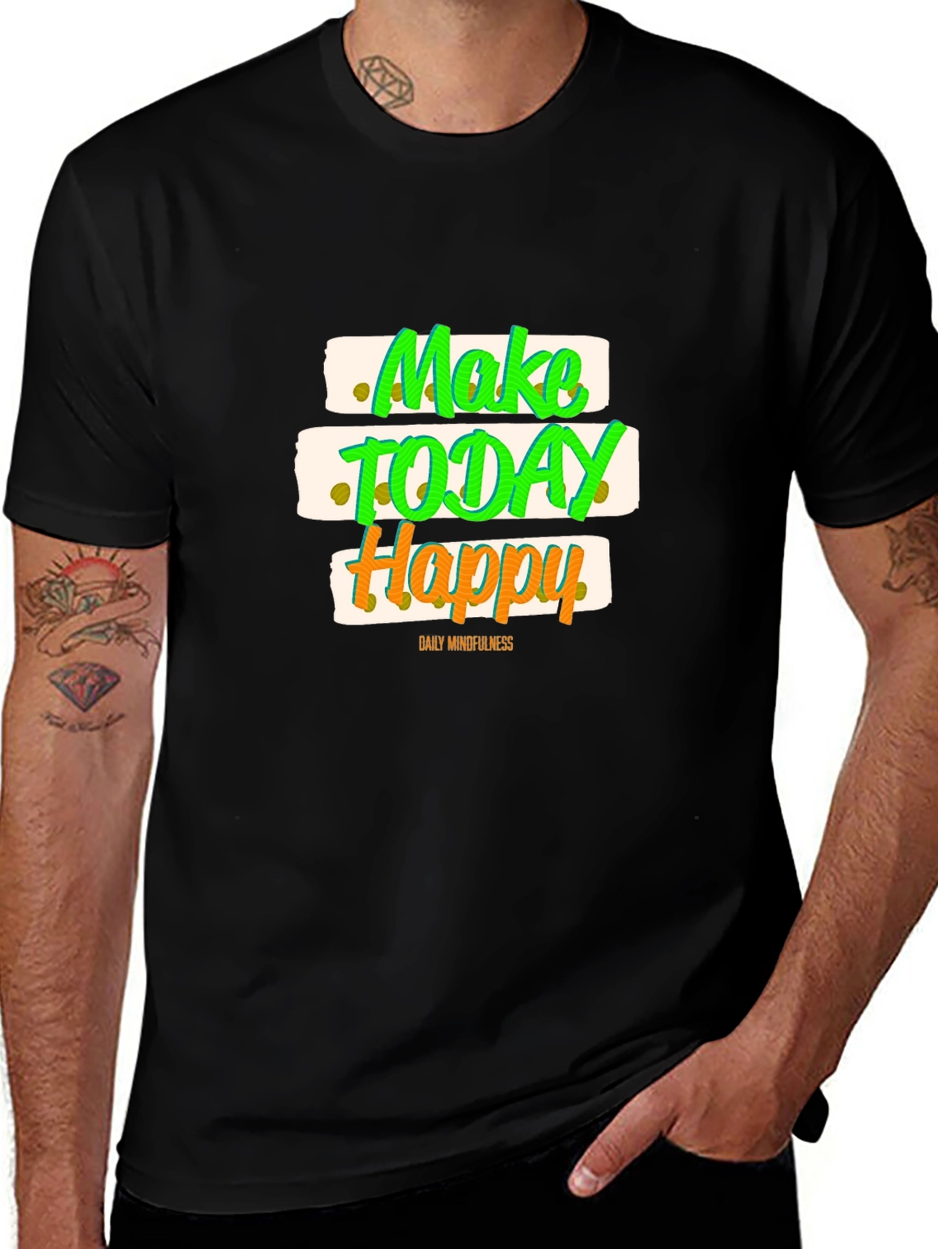 Variant 8 of Make Today Happy Graphic T-Shirt