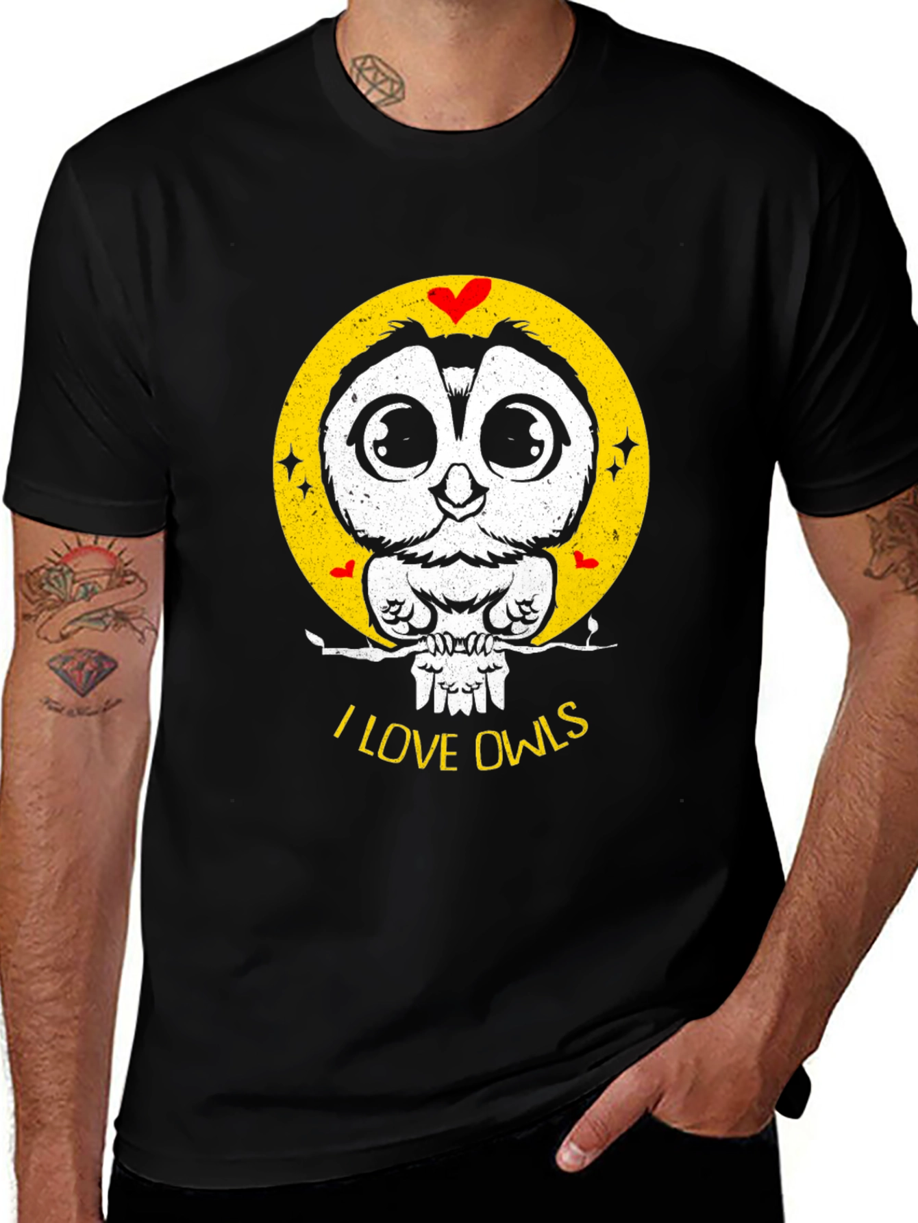 Variant 18 of I Love Owls Graphic Tee