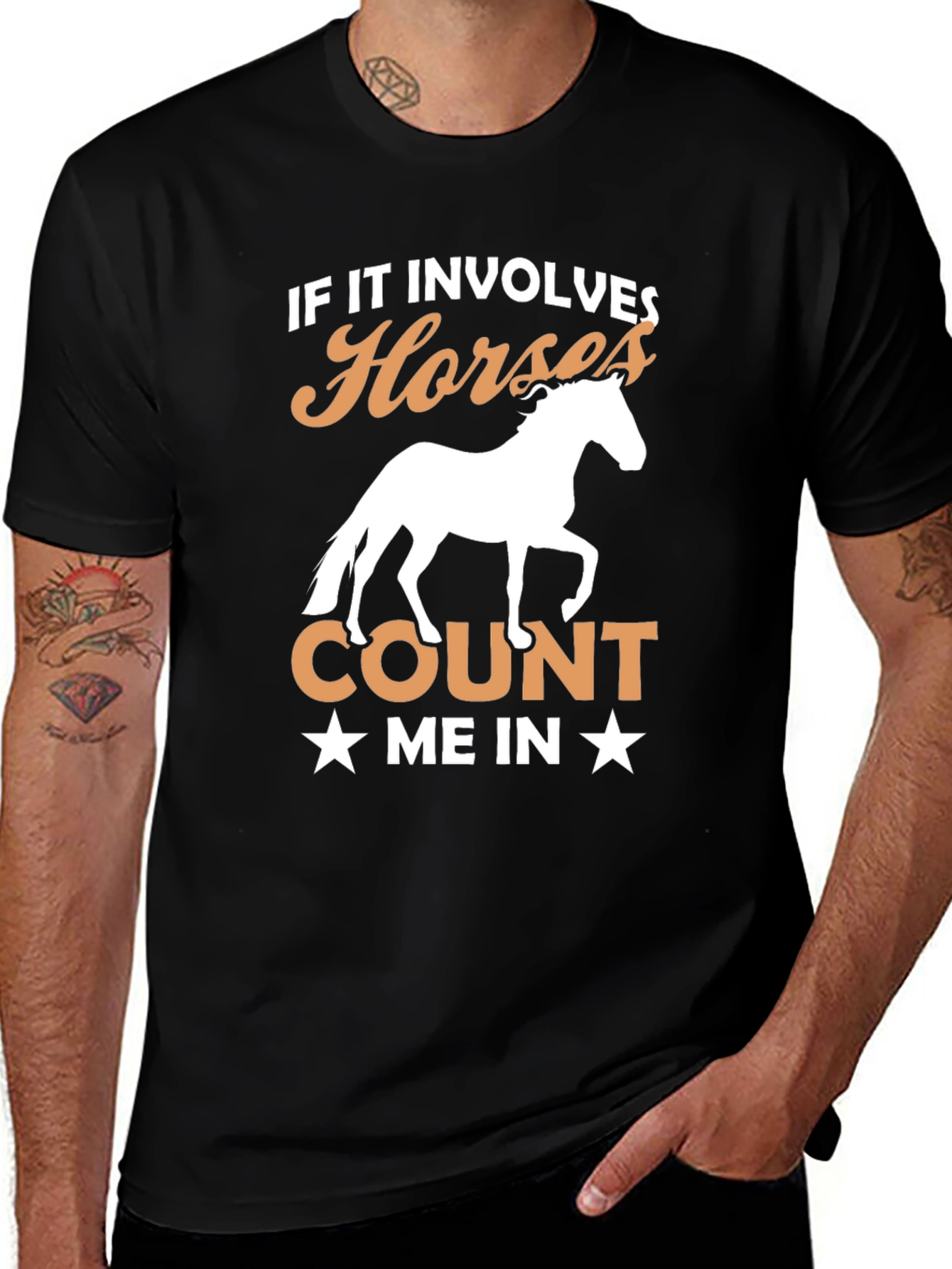 Variant 26 of Horse Lover T-Shirt - If It Involves Horses