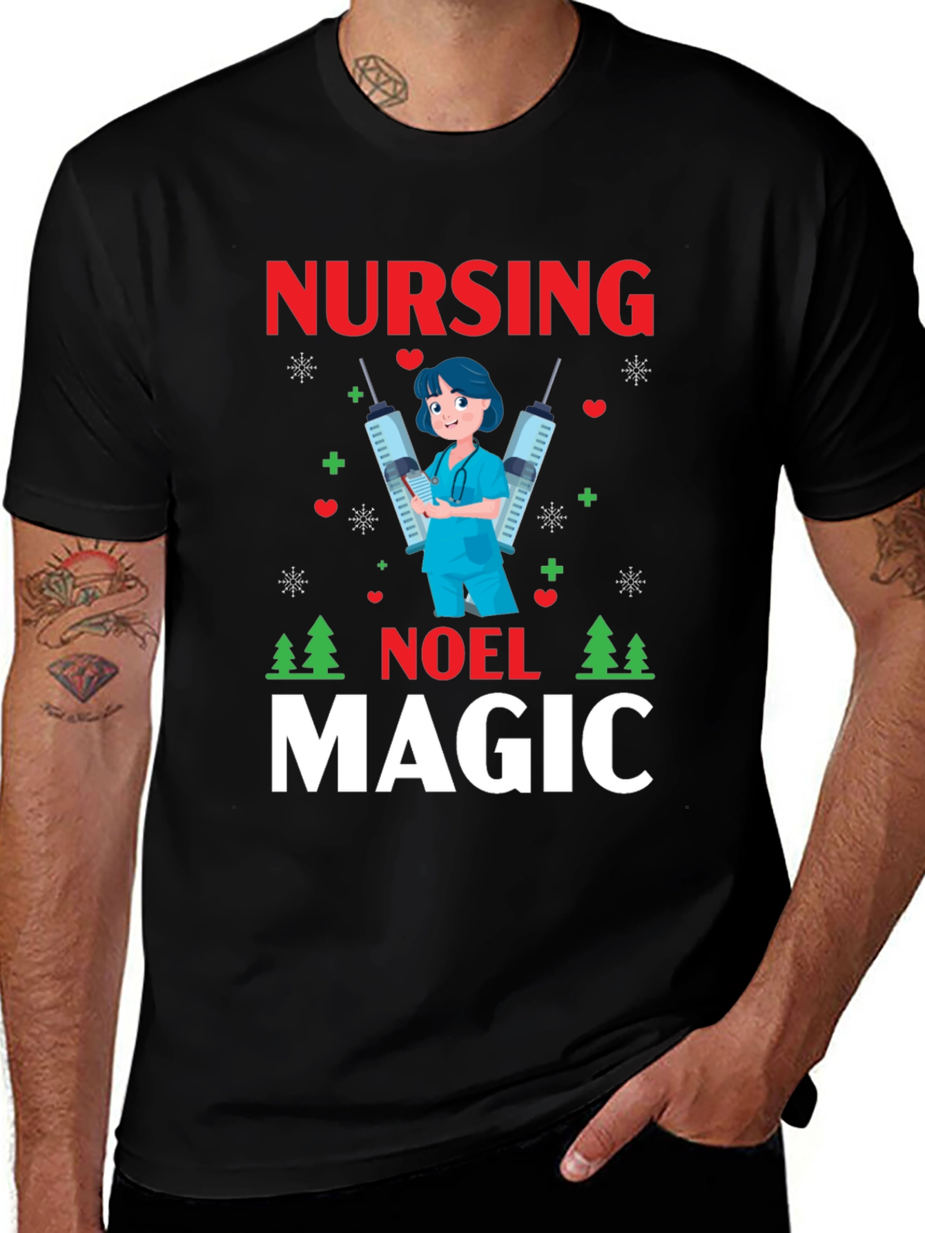 Nursing Noel Magic Christmas T-Shirt