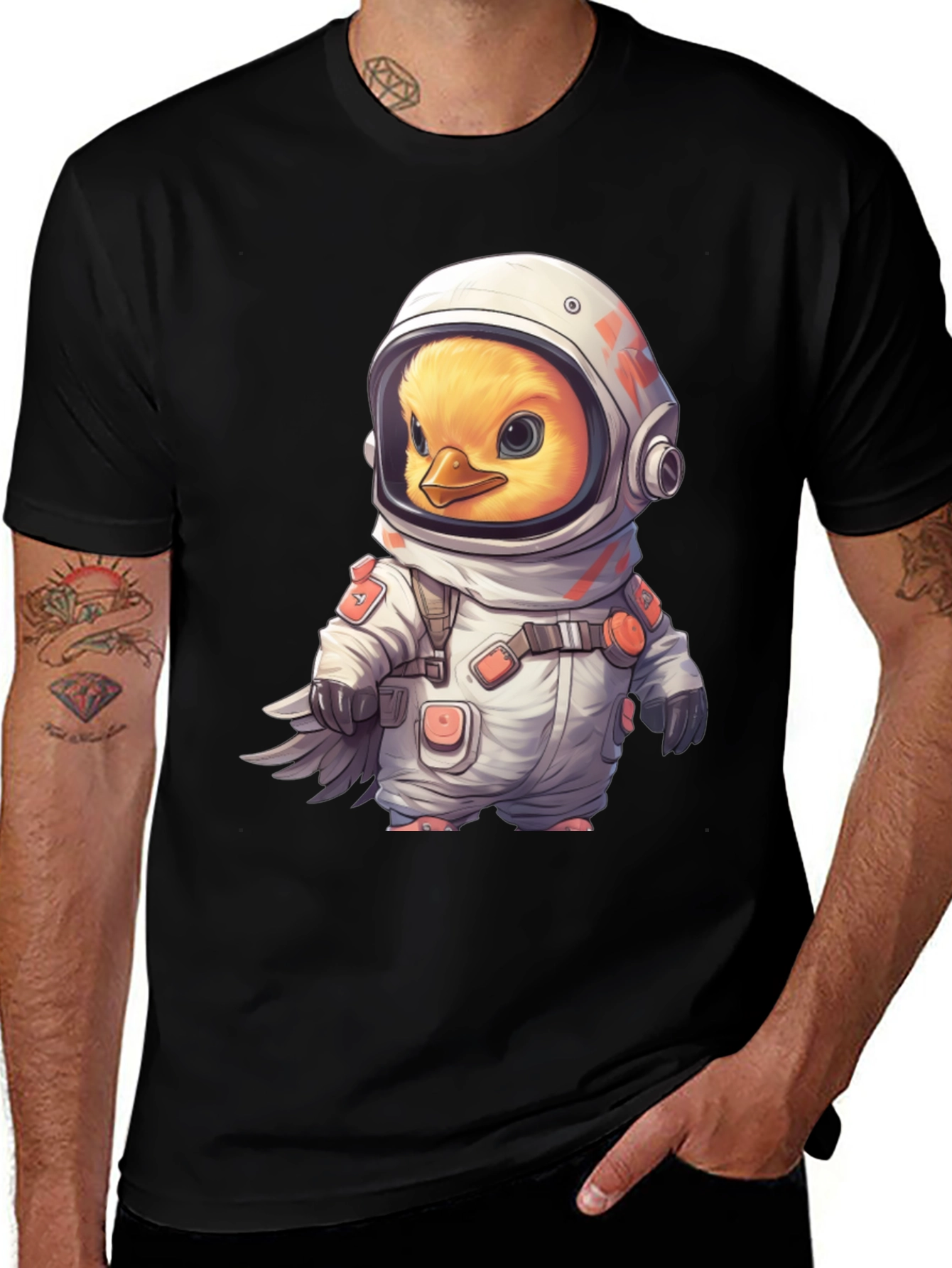 Variant 14 of Astronaut Chick Graphic Tee