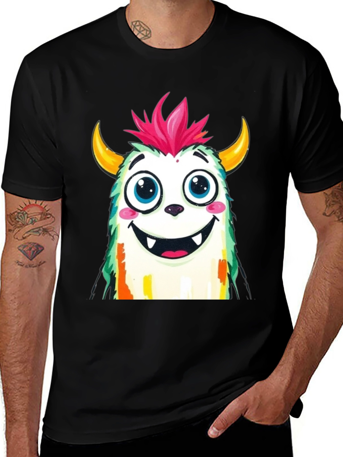 Variant 6 of Monster Graphic T-Shirt - Fun Cartoon Tee