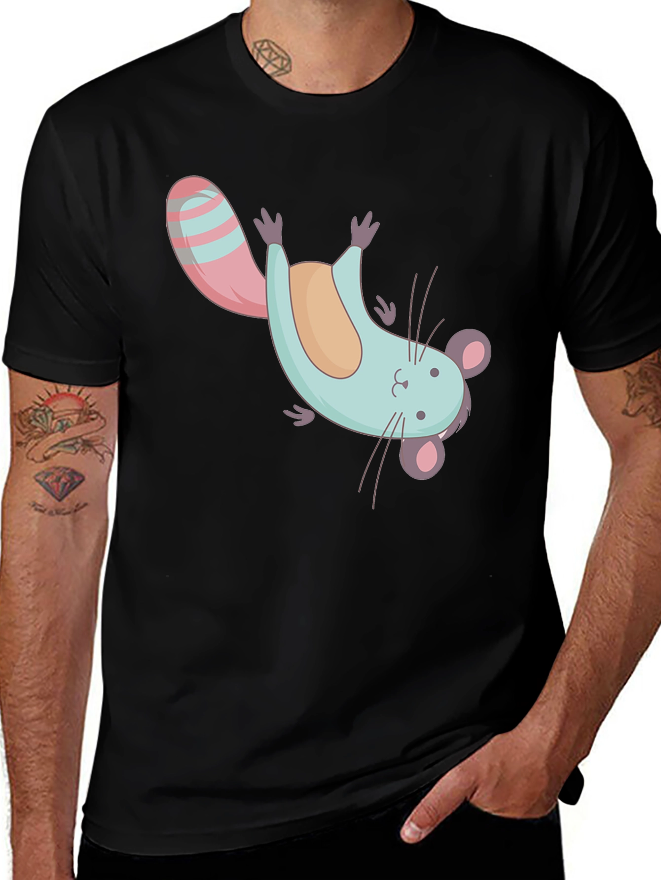 Variant 23 of Cute Cartoon Opossum Graphic Tee