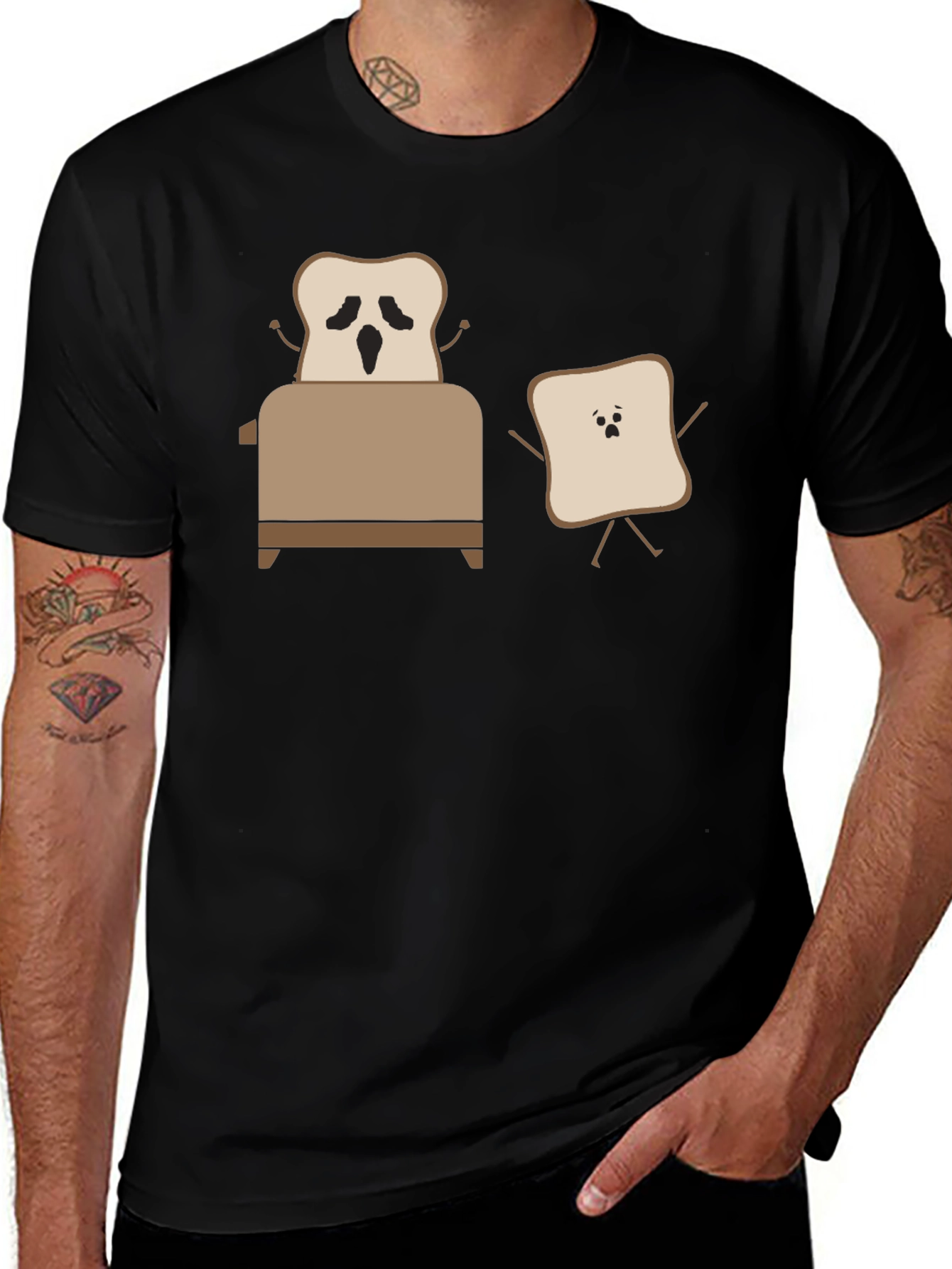 Variant 20 of Funny Toast T-Shirt: Toaster Escape!