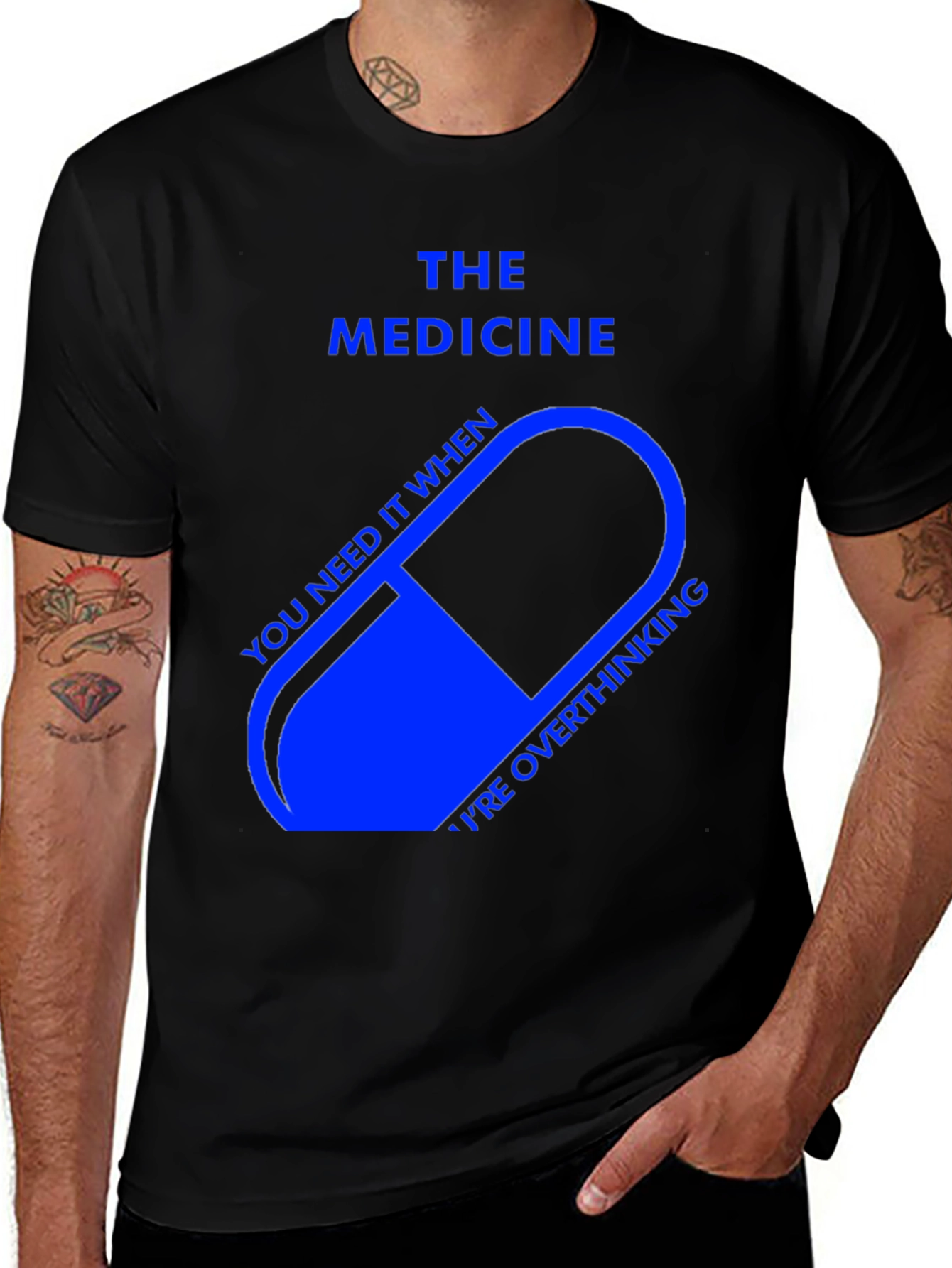 Variant 23 of The Medicine T-Shirt - Overthinking Relief