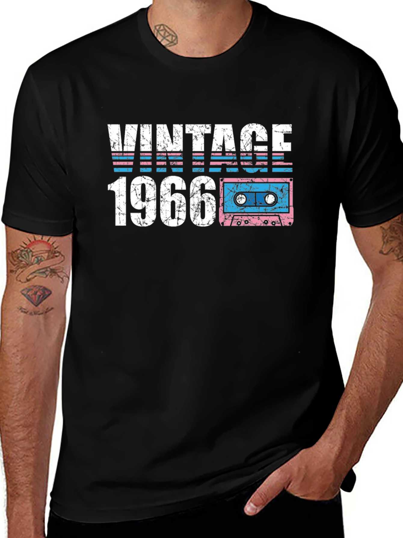 Variant 3 of Vintage 1966 Cassette Tape Graphic T-Shirt