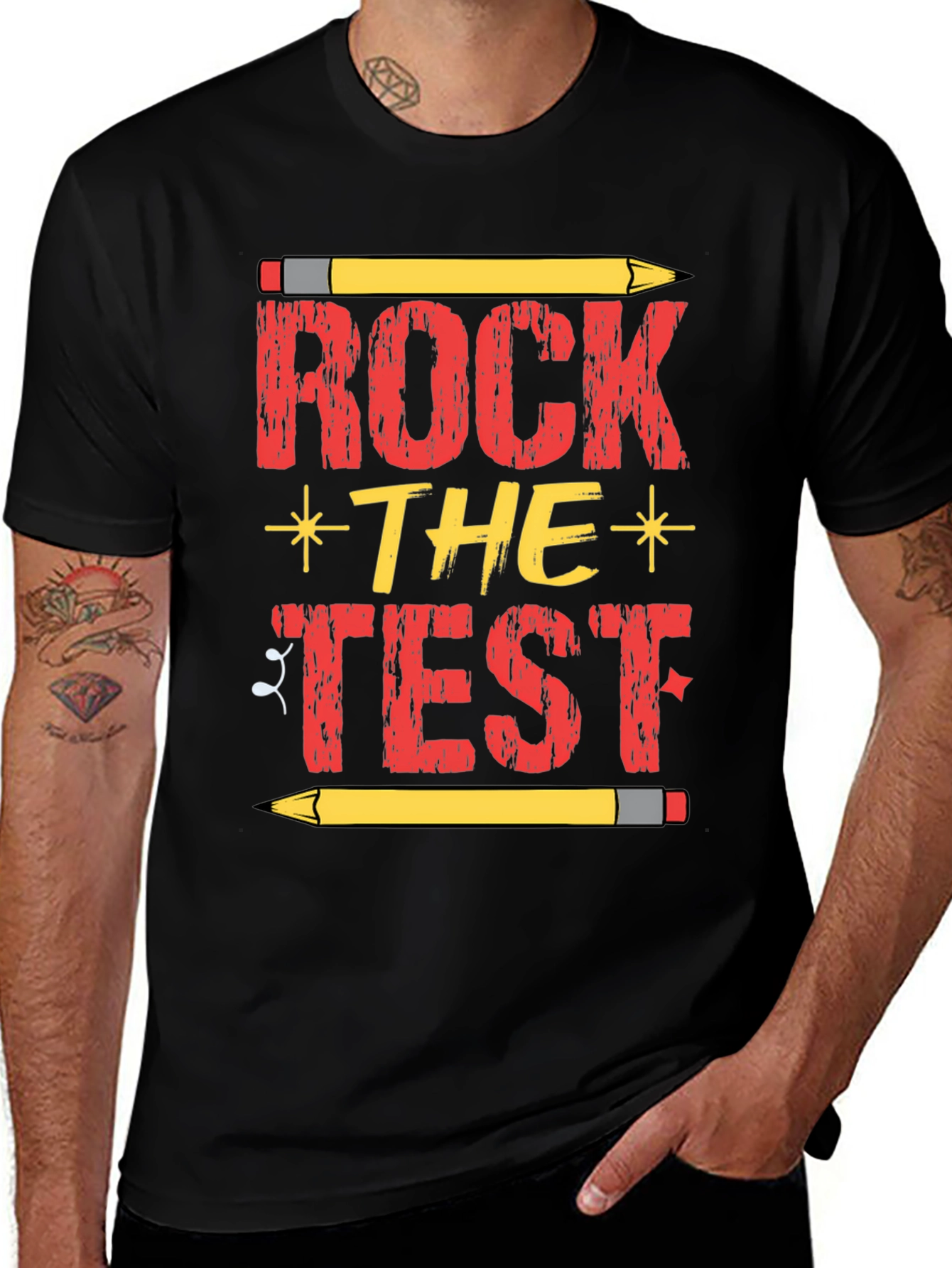 Variant 2 of Rock the Test T-Shirt - Teacher/Student